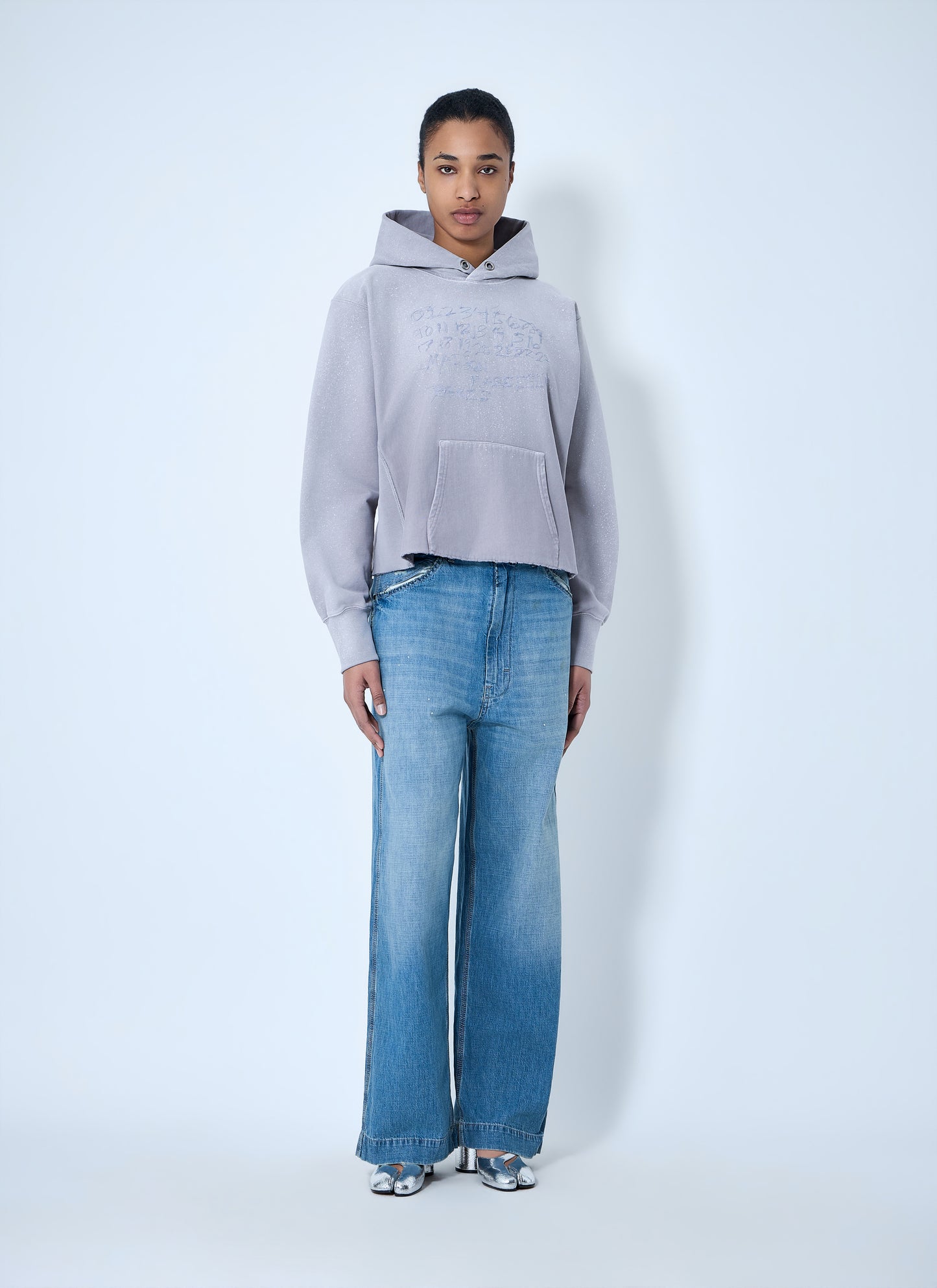 Maison Margiela Women Hooded Sweatshirt With Ribbed Details MAISON MARGIELA