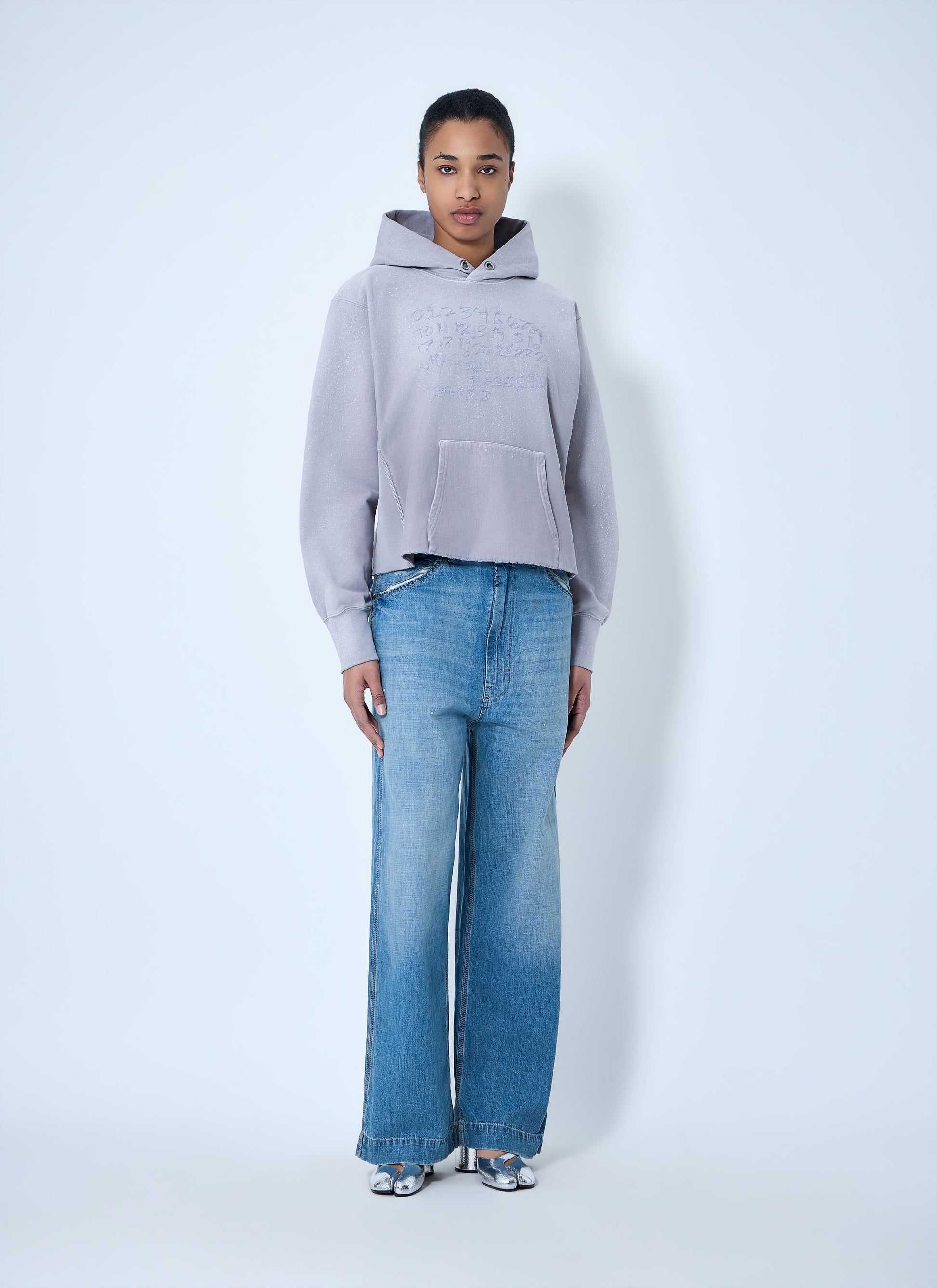 Maison Margiela Women Hooded Sweatshirt With Ribbed Details MAISON MARGIELA