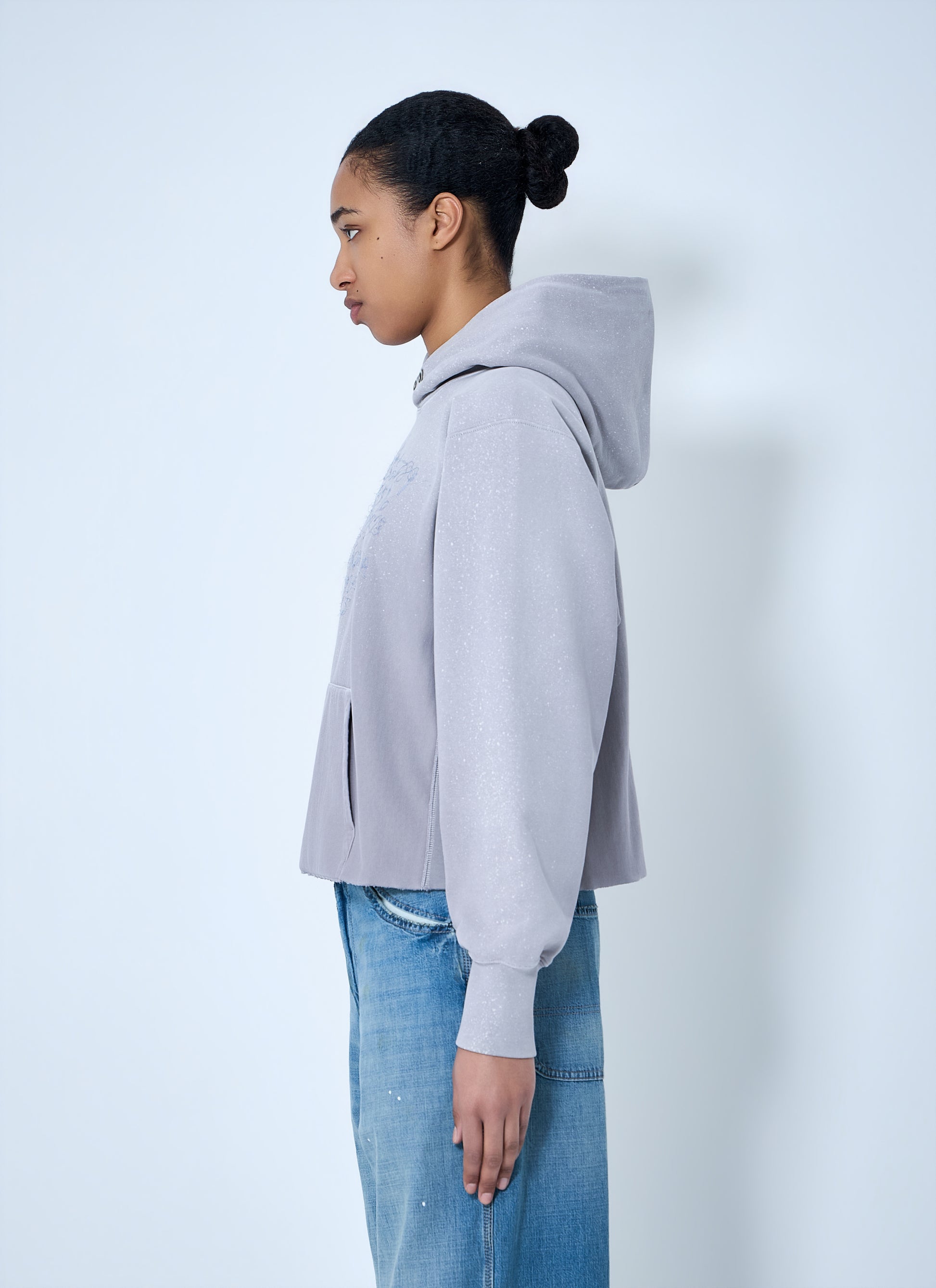 Maison Margiela Women Hooded Sweatshirt With Ribbed Details MAISON MARGIELA