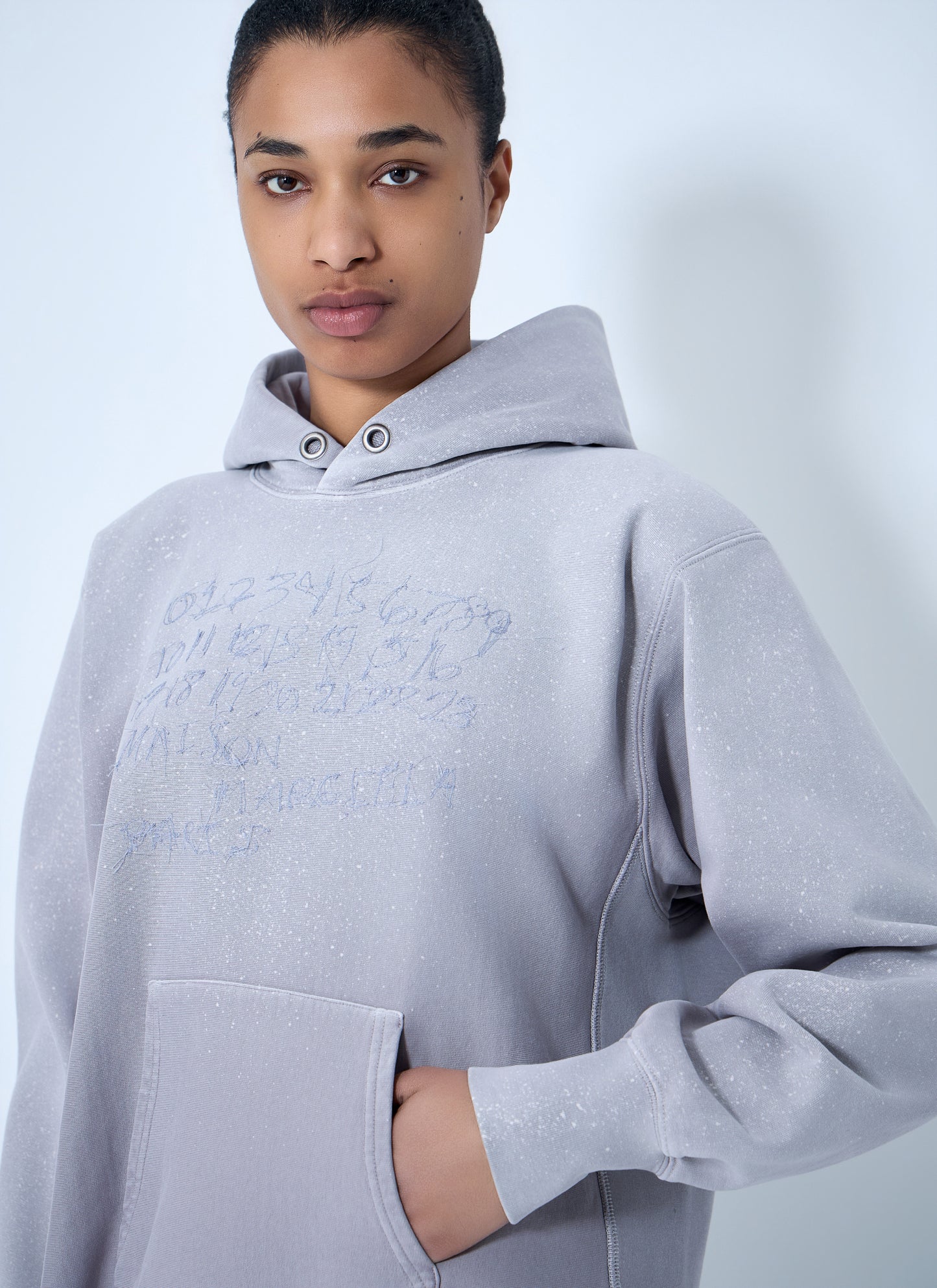 Maison Margiela Women Hooded Sweatshirt With Ribbed Details MAISON MARGIELA