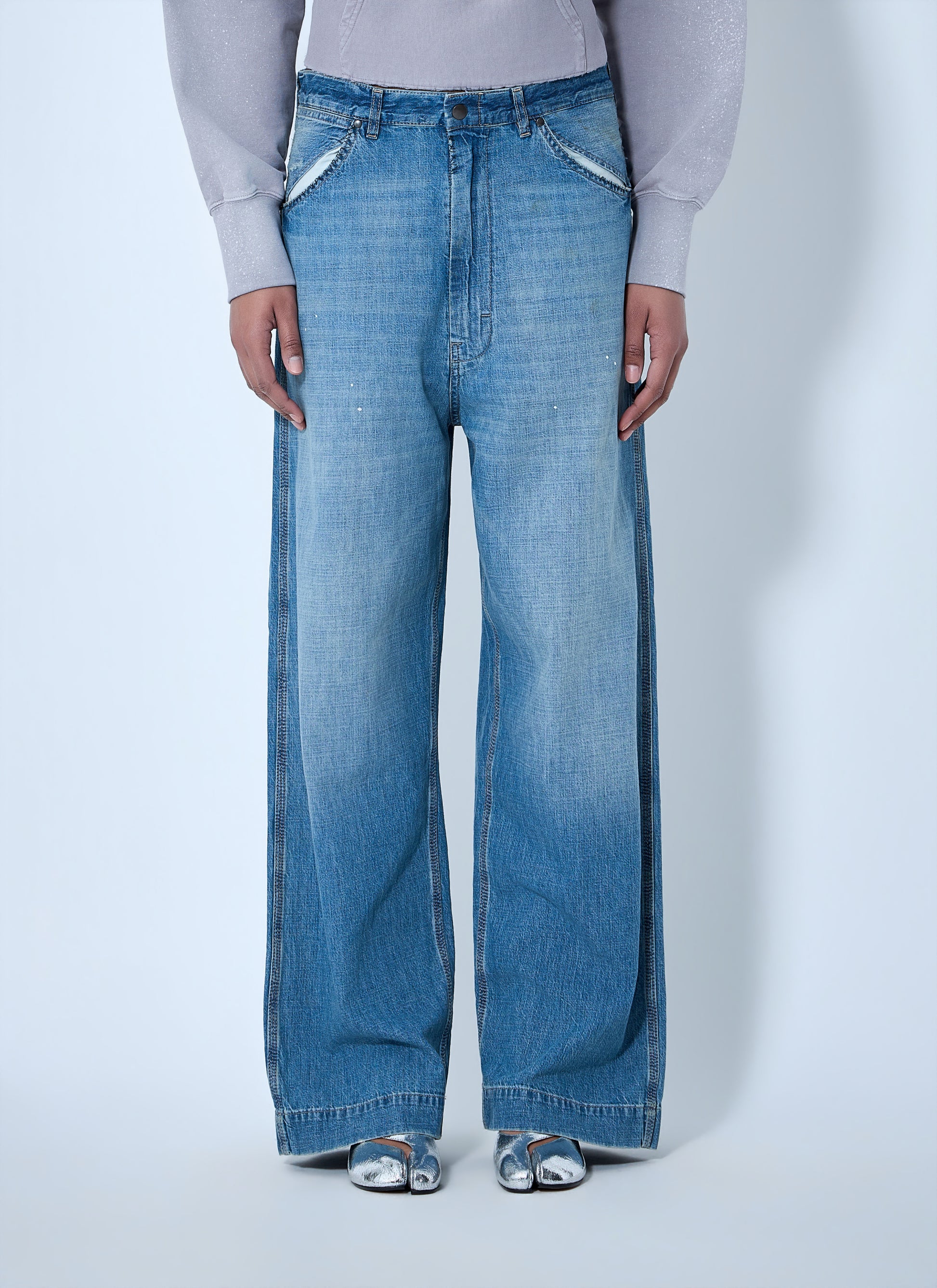 Maison Margiela Women Wide-Leg Denim Jeans MAISON MARGIELA