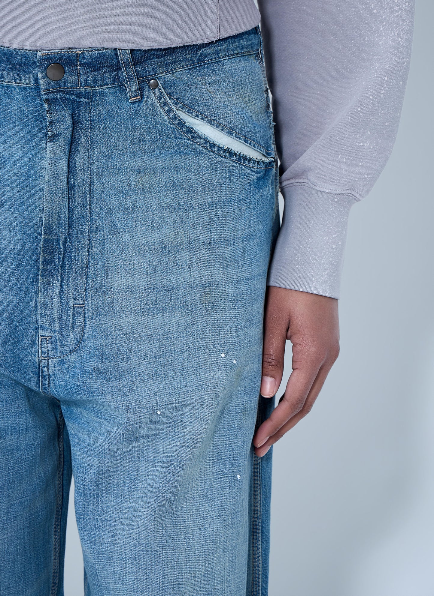 Maison Margiela Women Wide-Leg Denim Jeans MAISON MARGIELA