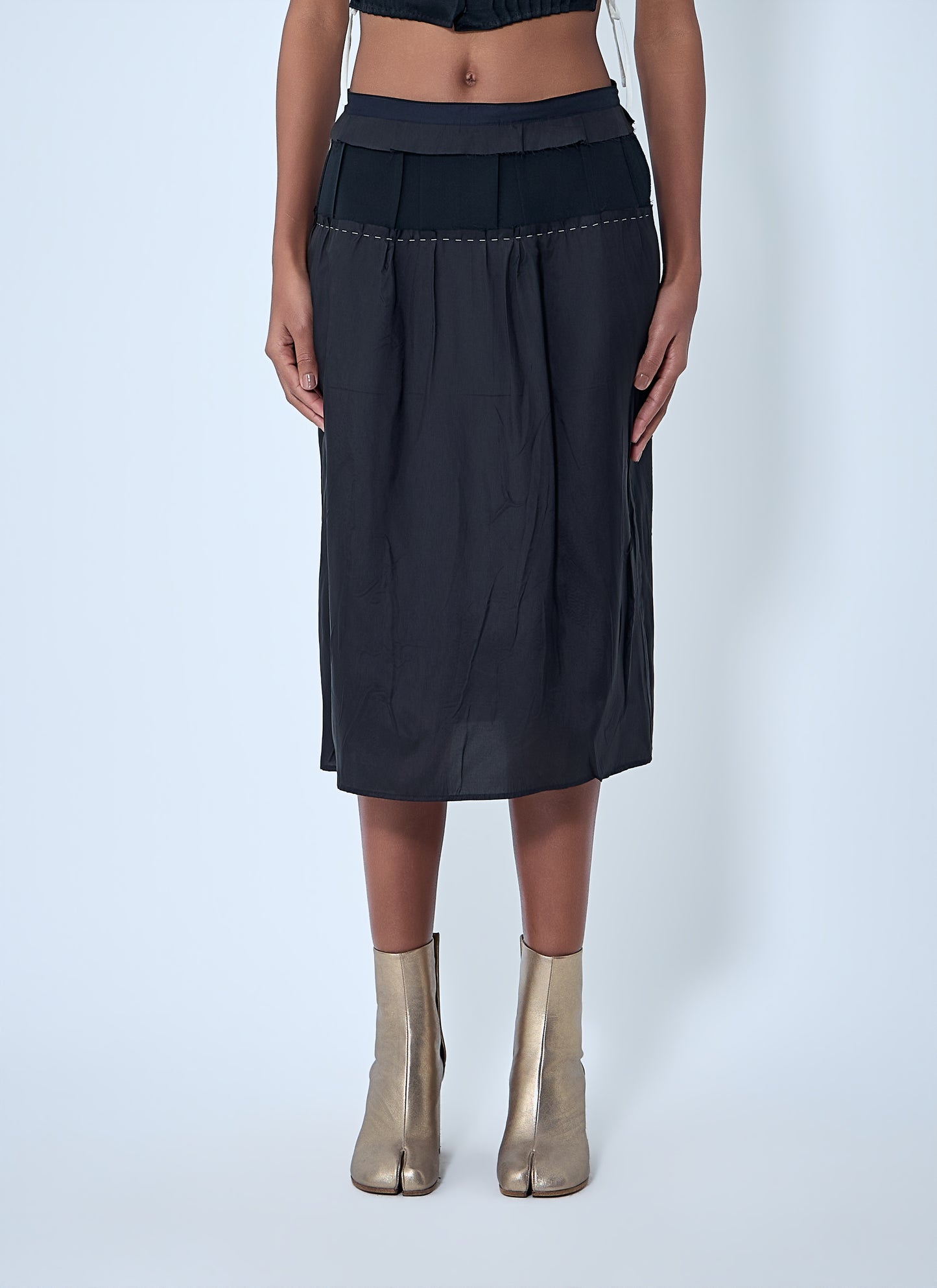 Maison Margiela Women Topstitching Midi Skirt MAISON MARGIELA