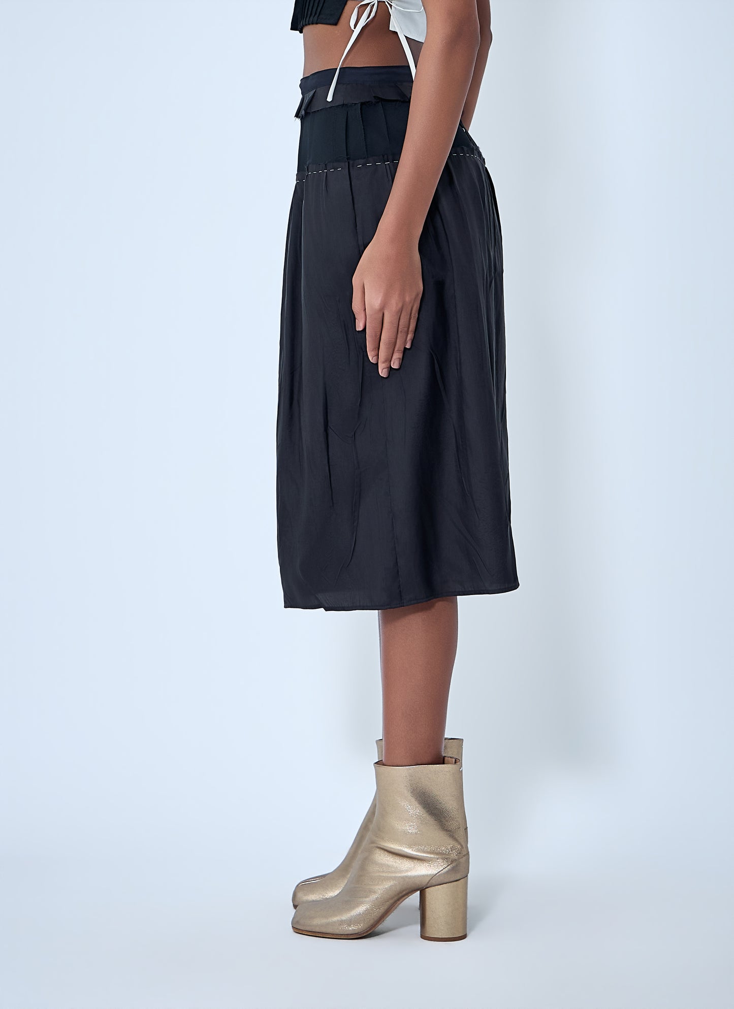 Maison Margiela Women Topstitching Midi Skirt MAISON MARGIELA