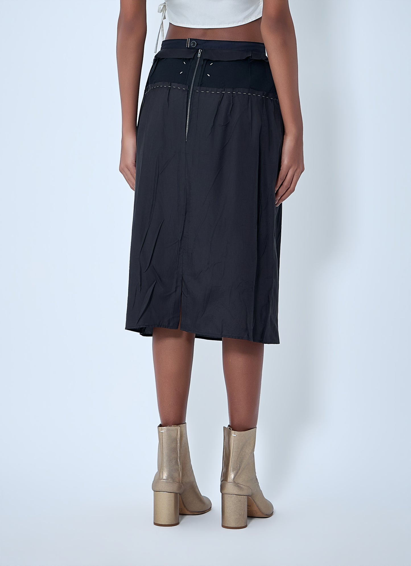 Maison Margiela Women Topstitching Midi Skirt MAISON MARGIELA