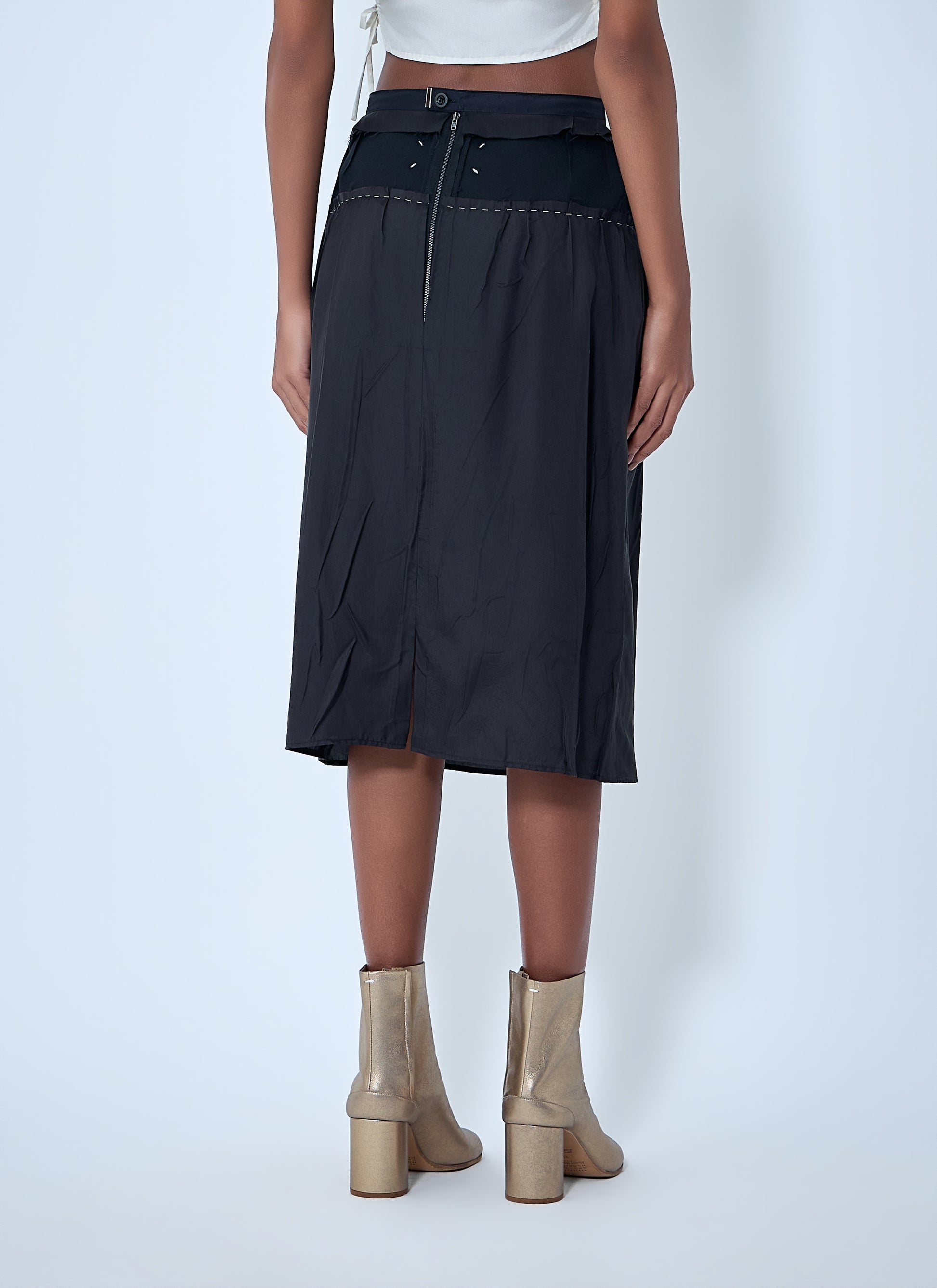 Maison Margiela Women Topstitching Midi Skirt MAISON MARGIELA