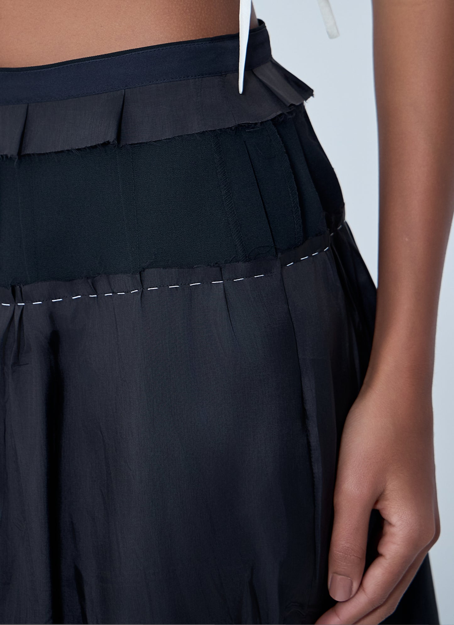 Maison Margiela Women Topstitching Midi Skirt MAISON MARGIELA