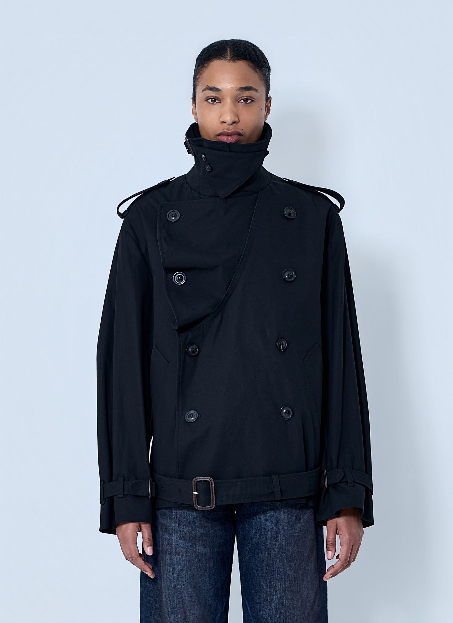 Maison Margiela Women Double-Breasted High-Collar Jacket MAISON MARGIELA