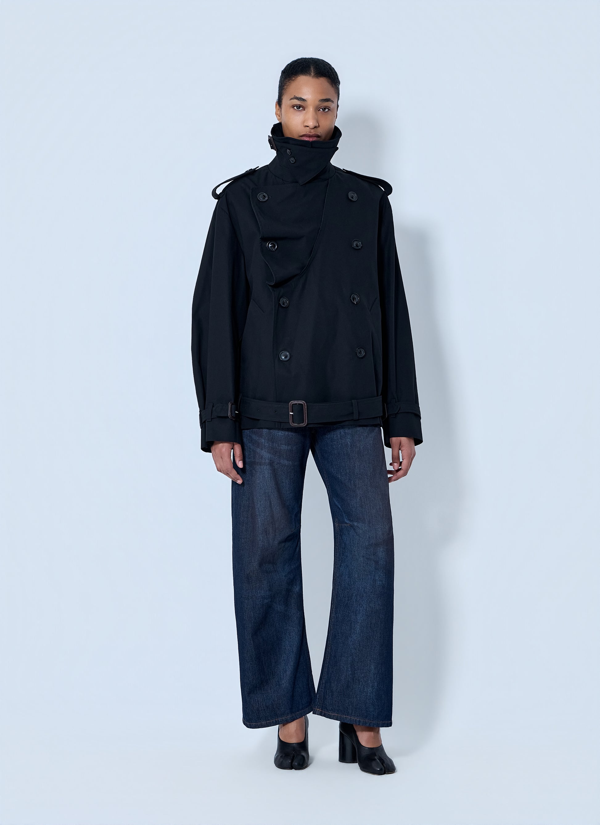 Maison Margiela Women Double-Breasted High-Collar Jacket MAISON MARGIELA