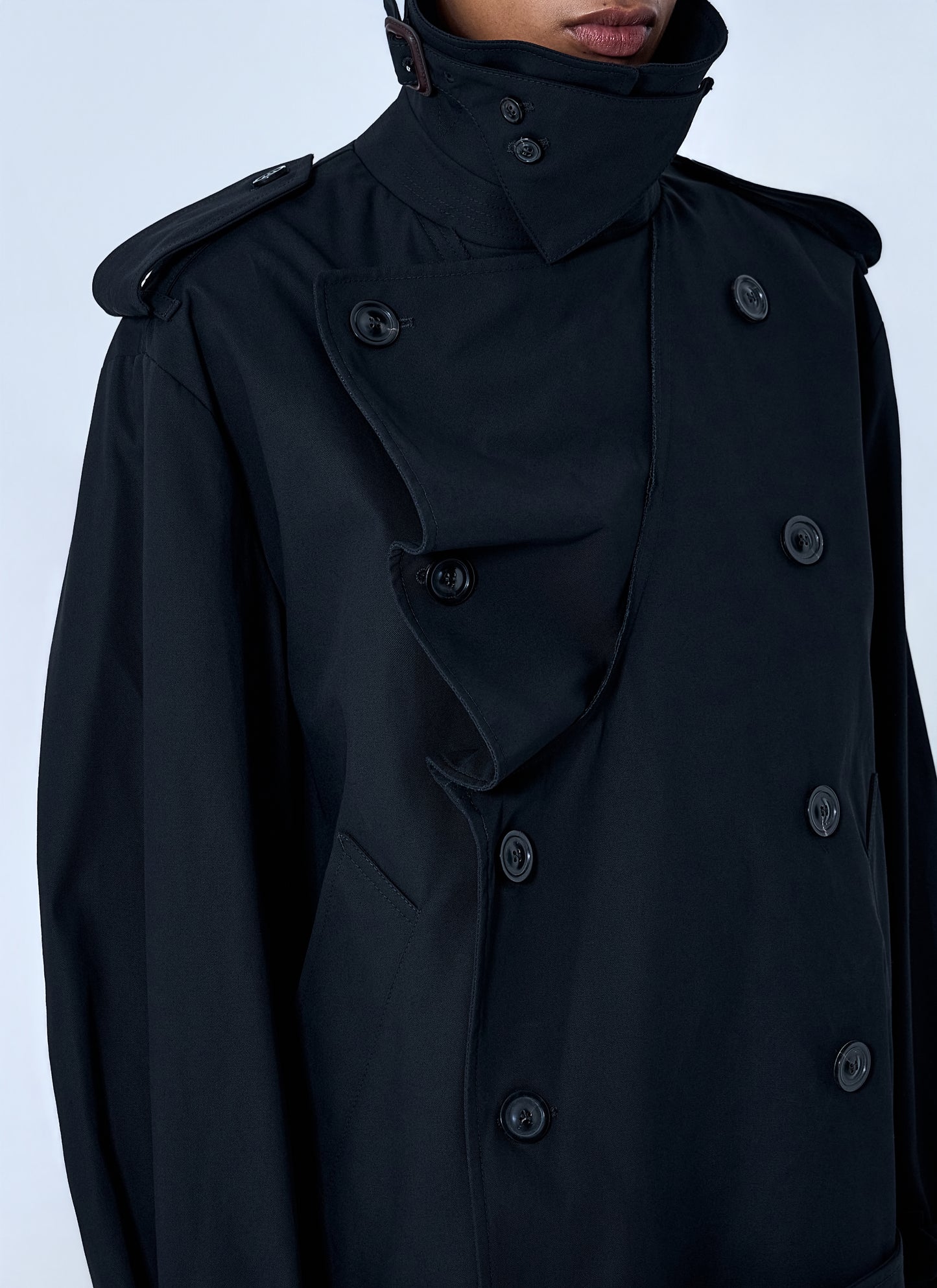 Maison Margiela Women Double-Breasted High-Collar Jacket MAISON MARGIELA