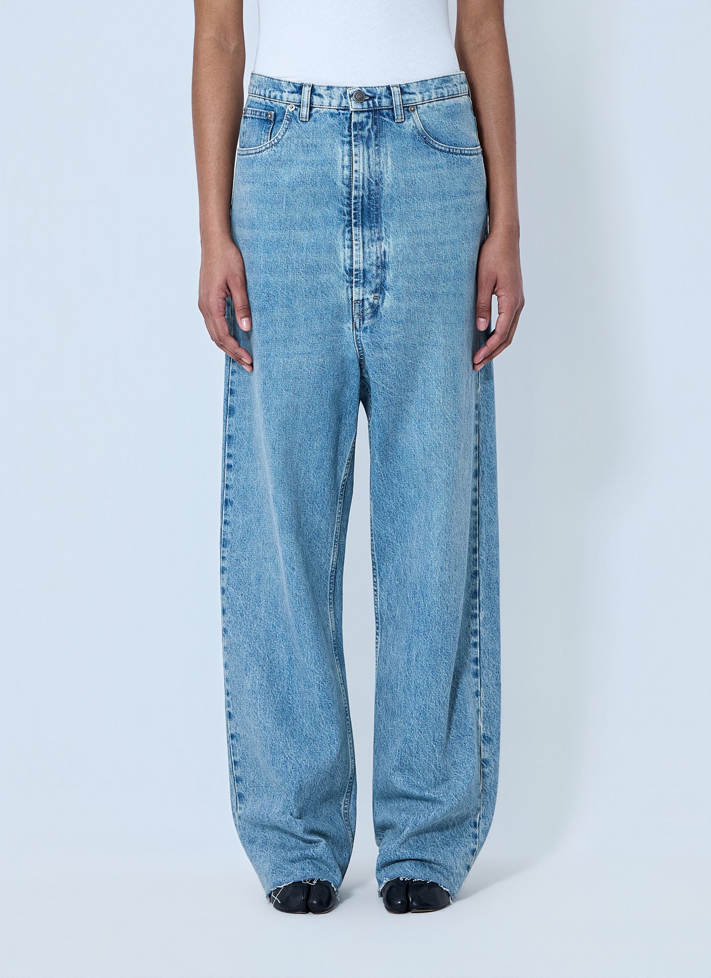 Maison Margiela Women Wide-Leg Denim Trousers MAISON MARGIELA