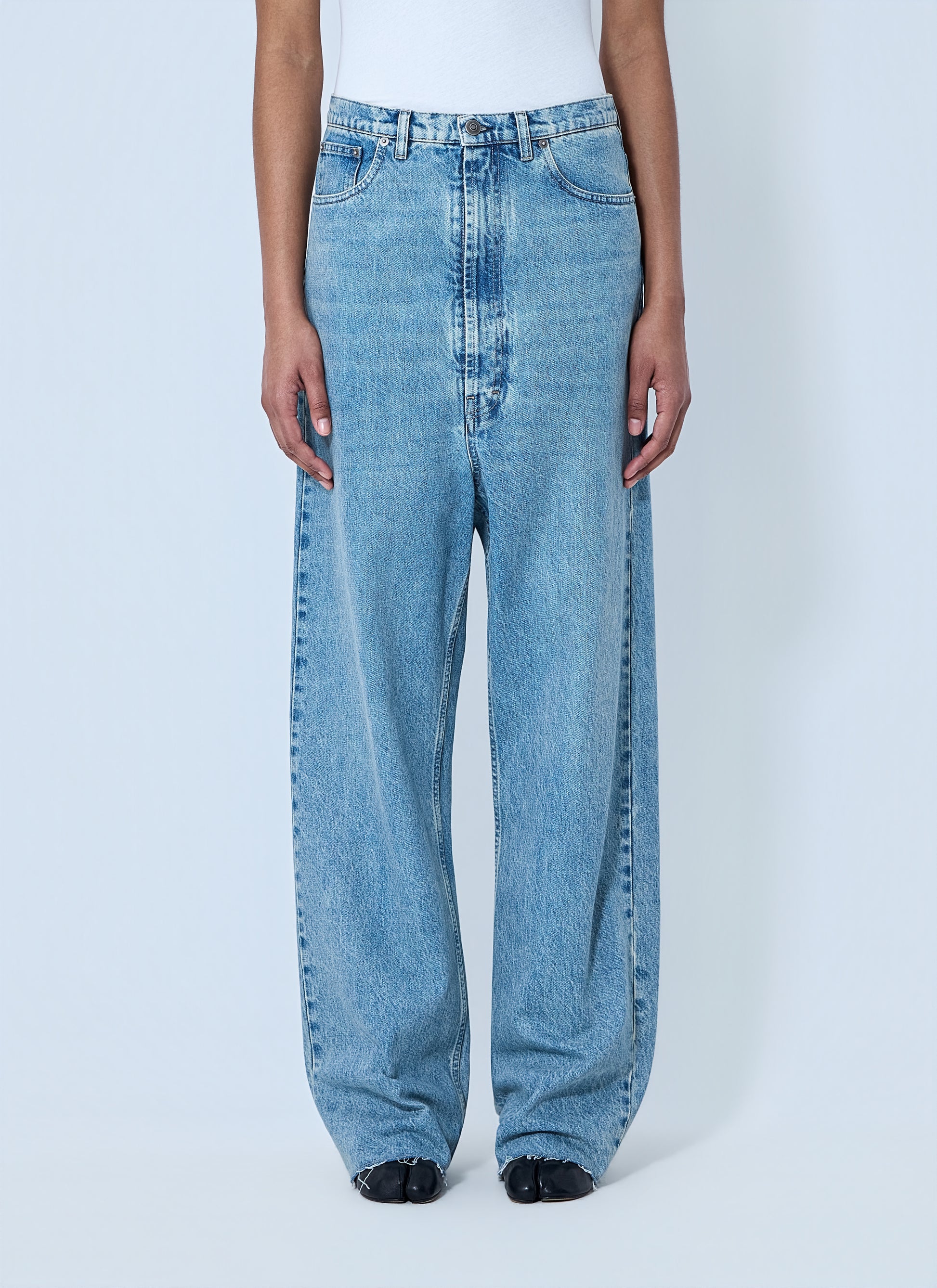 Maison Margiela Women Wide-Leg Denim Trousers MAISON MARGIELA