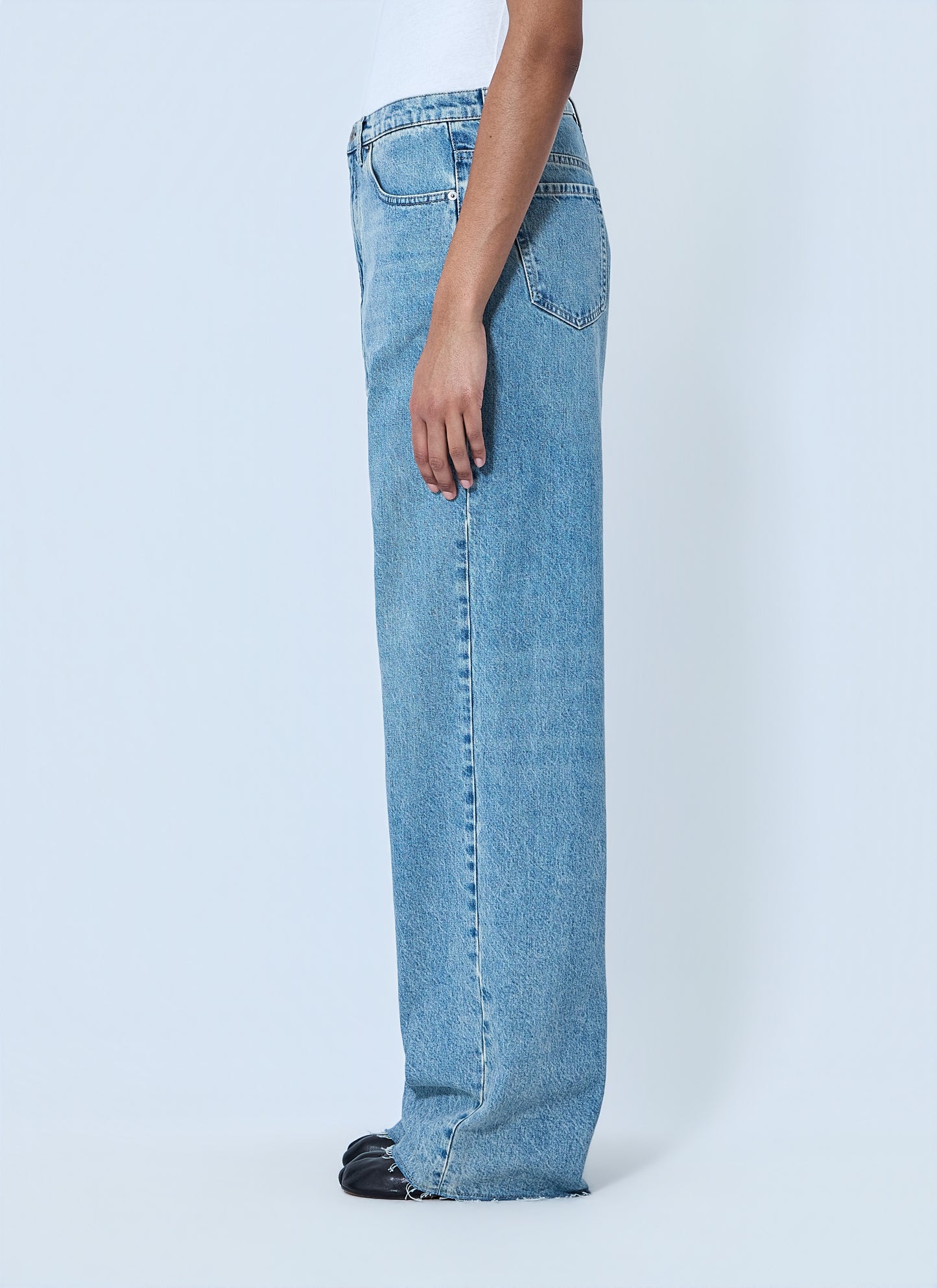 Maison Margiela Women Wide-Leg Denim Trousers MAISON MARGIELA