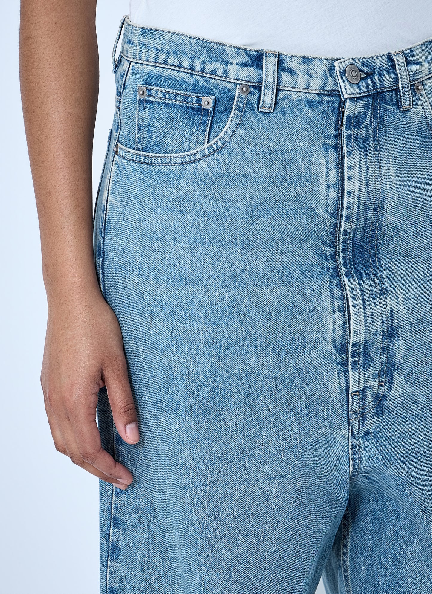 Maison Margiela Women Wide-Leg Denim Trousers MAISON MARGIELA
