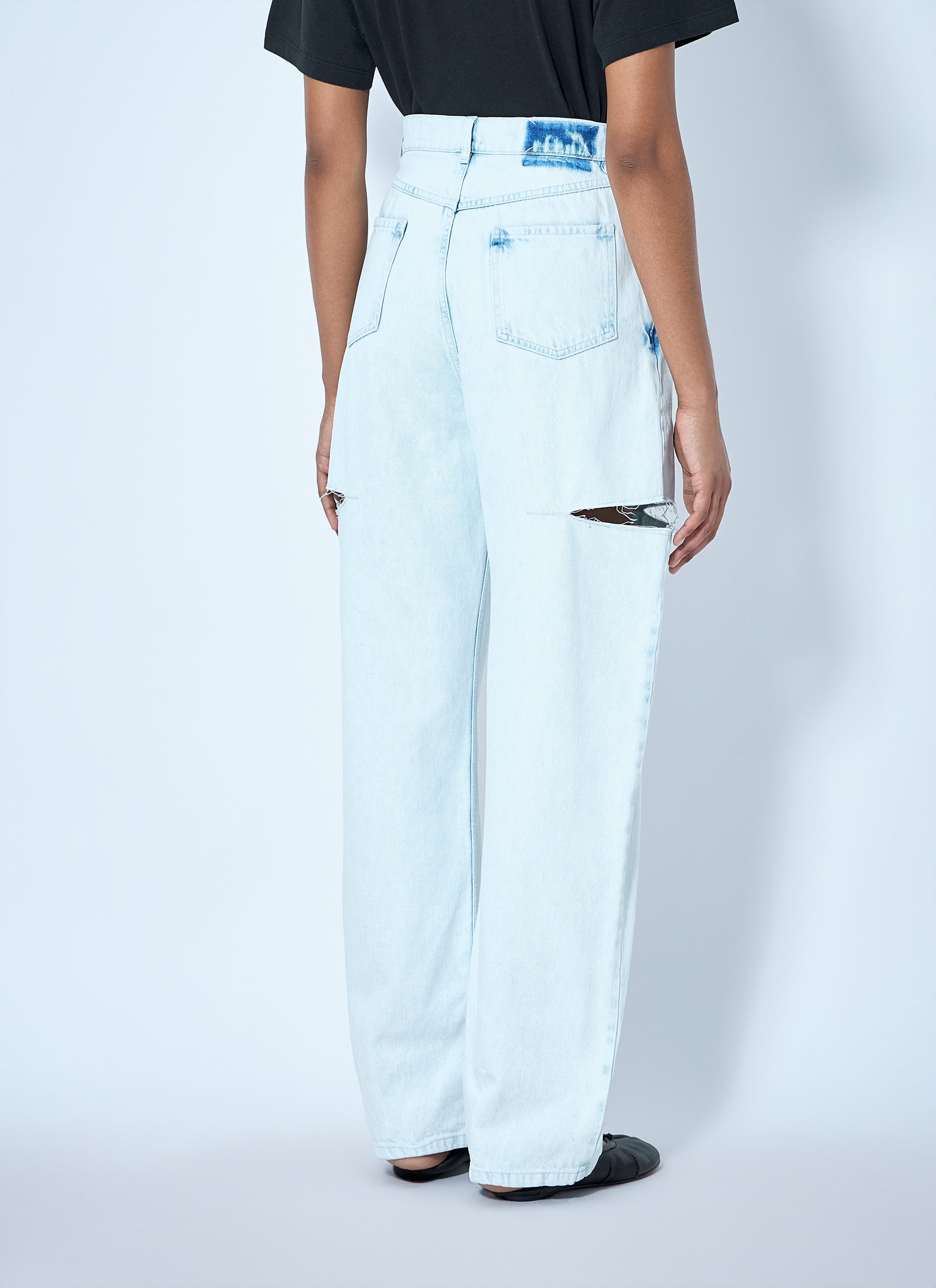Maison Margiela Women Cutout Denim Trousers MAISON MARGIELA