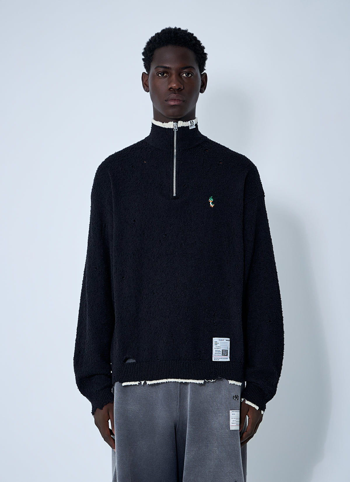 Maison Mihara Yasuhiro Men Distressed Sweater MAISON MIHARA YASUHIRO