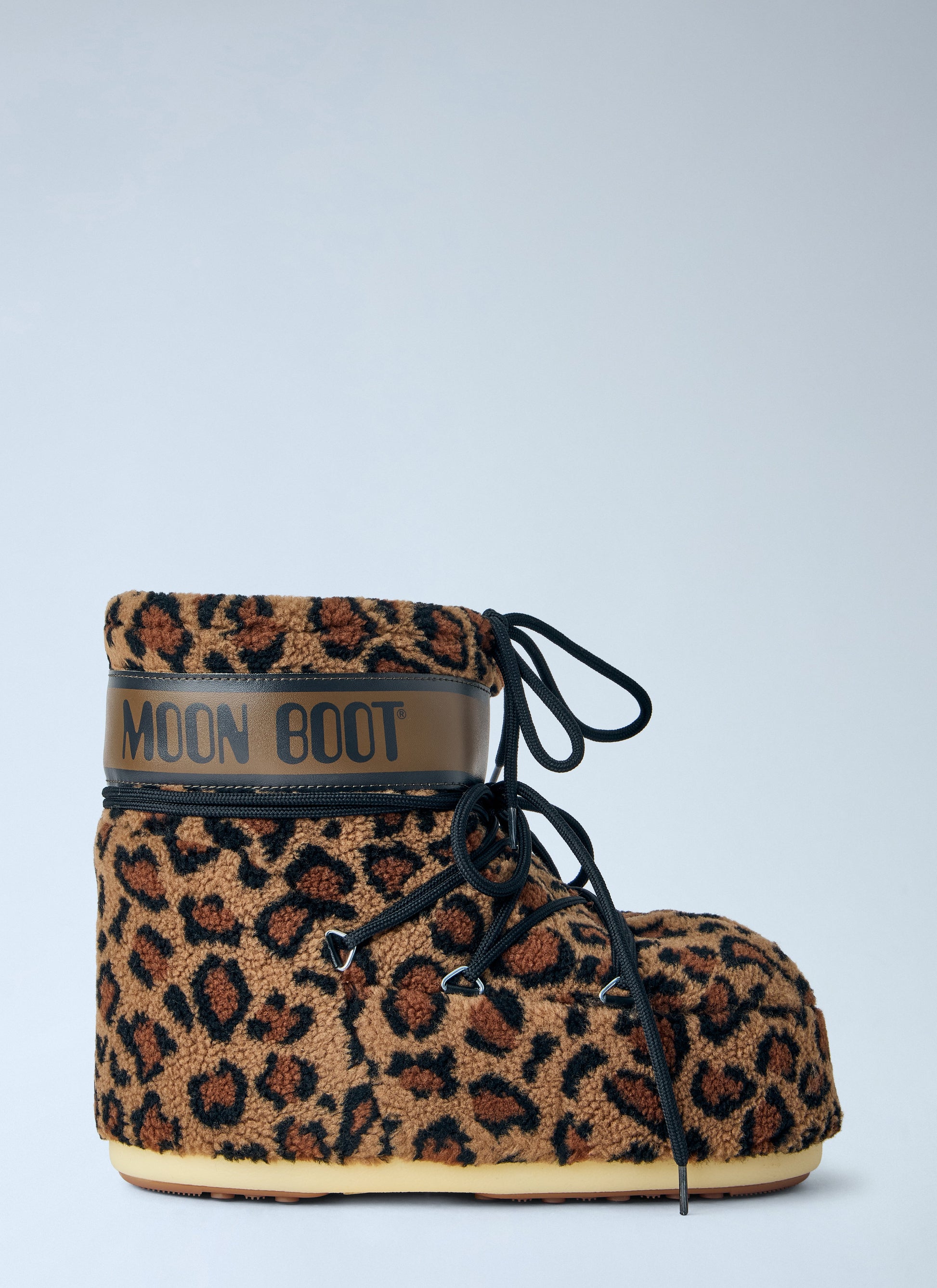 Moon Boot Women Icon Low Fleece Leopard Boots MOON BOOT