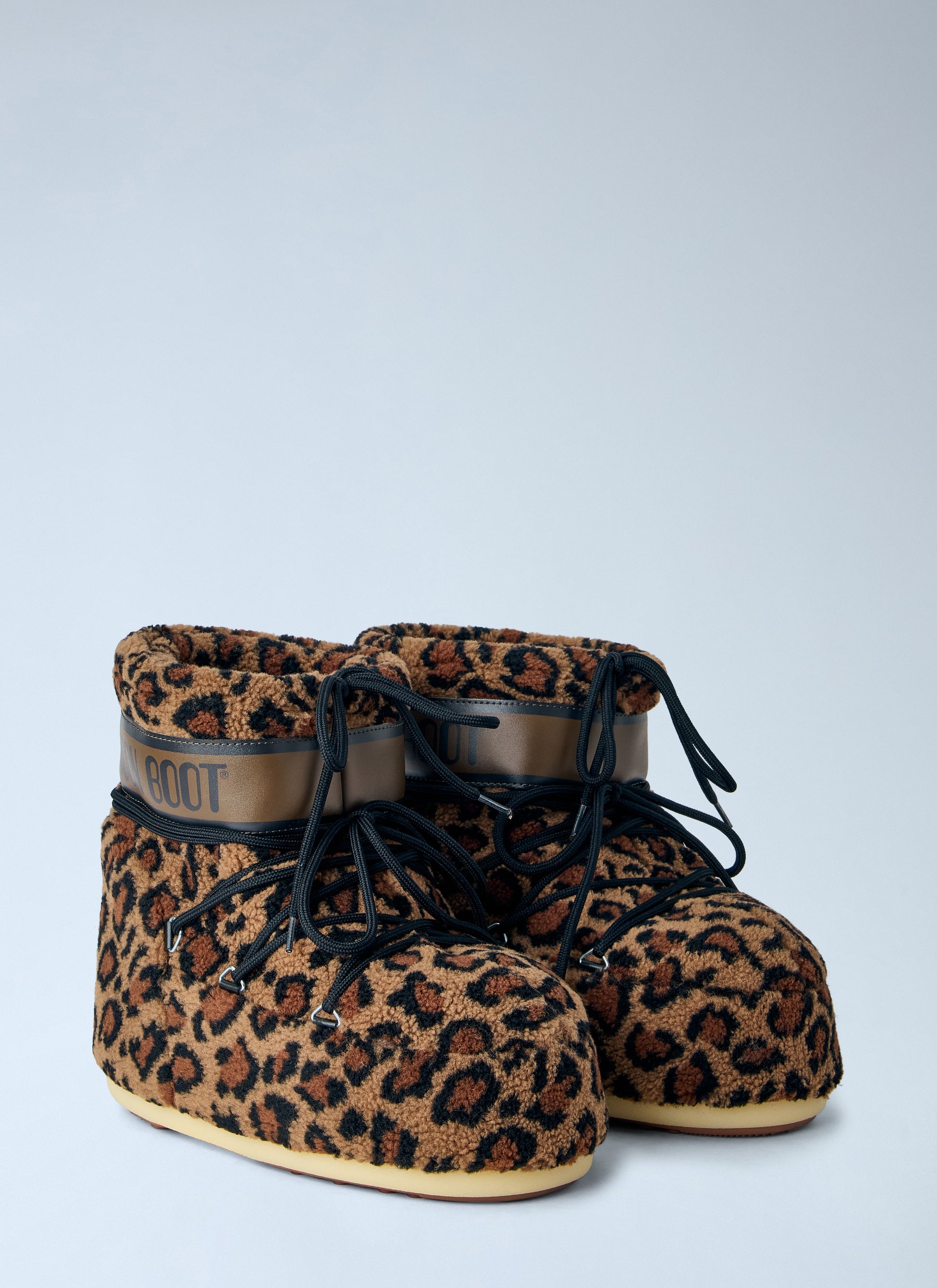 Moon Boot Women Icon Low Fleece Leopard Boots MOON BOOT
