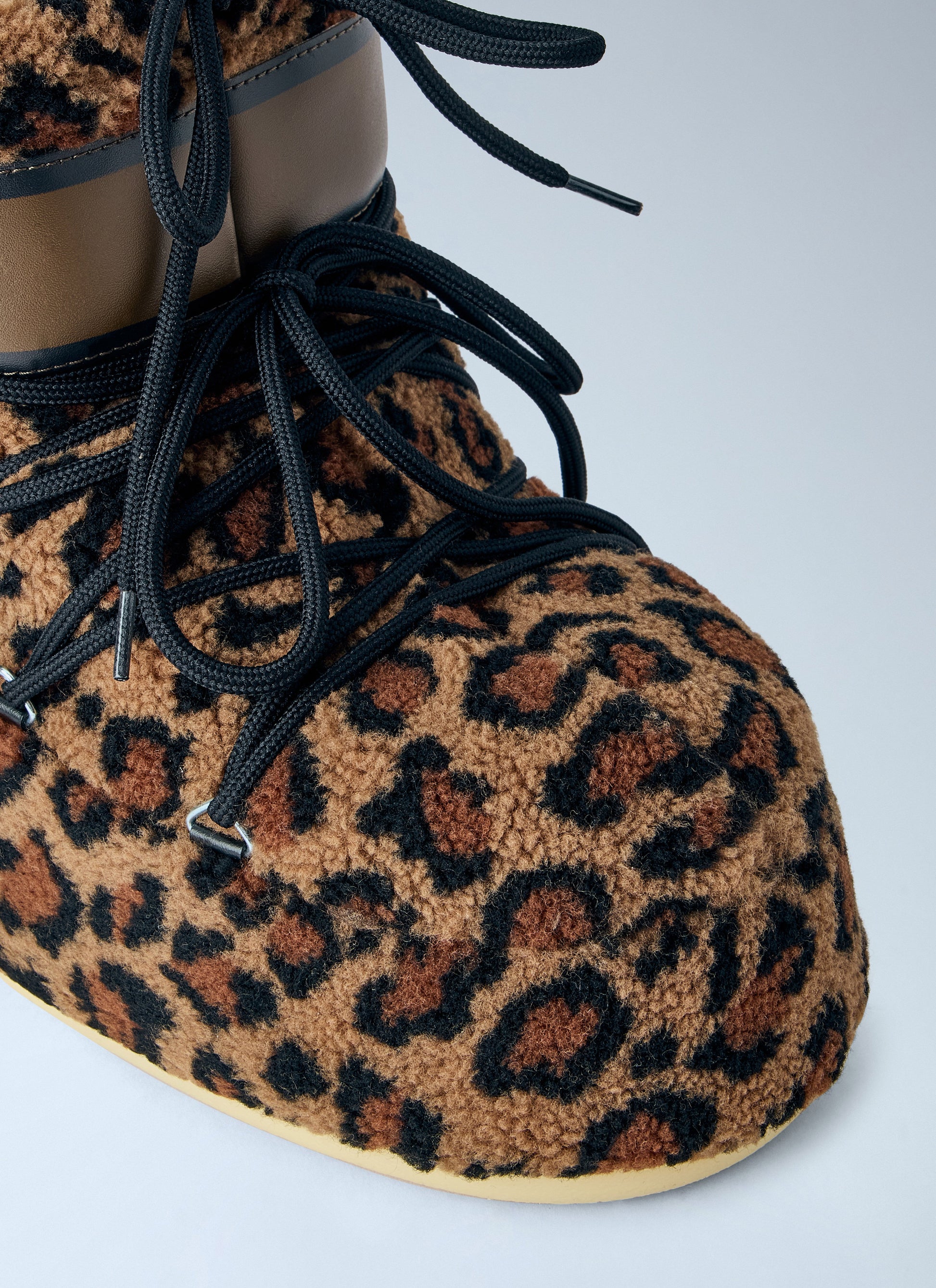 Moon Boot Women Icon Low Fleece Leopard Boots MOON BOOT