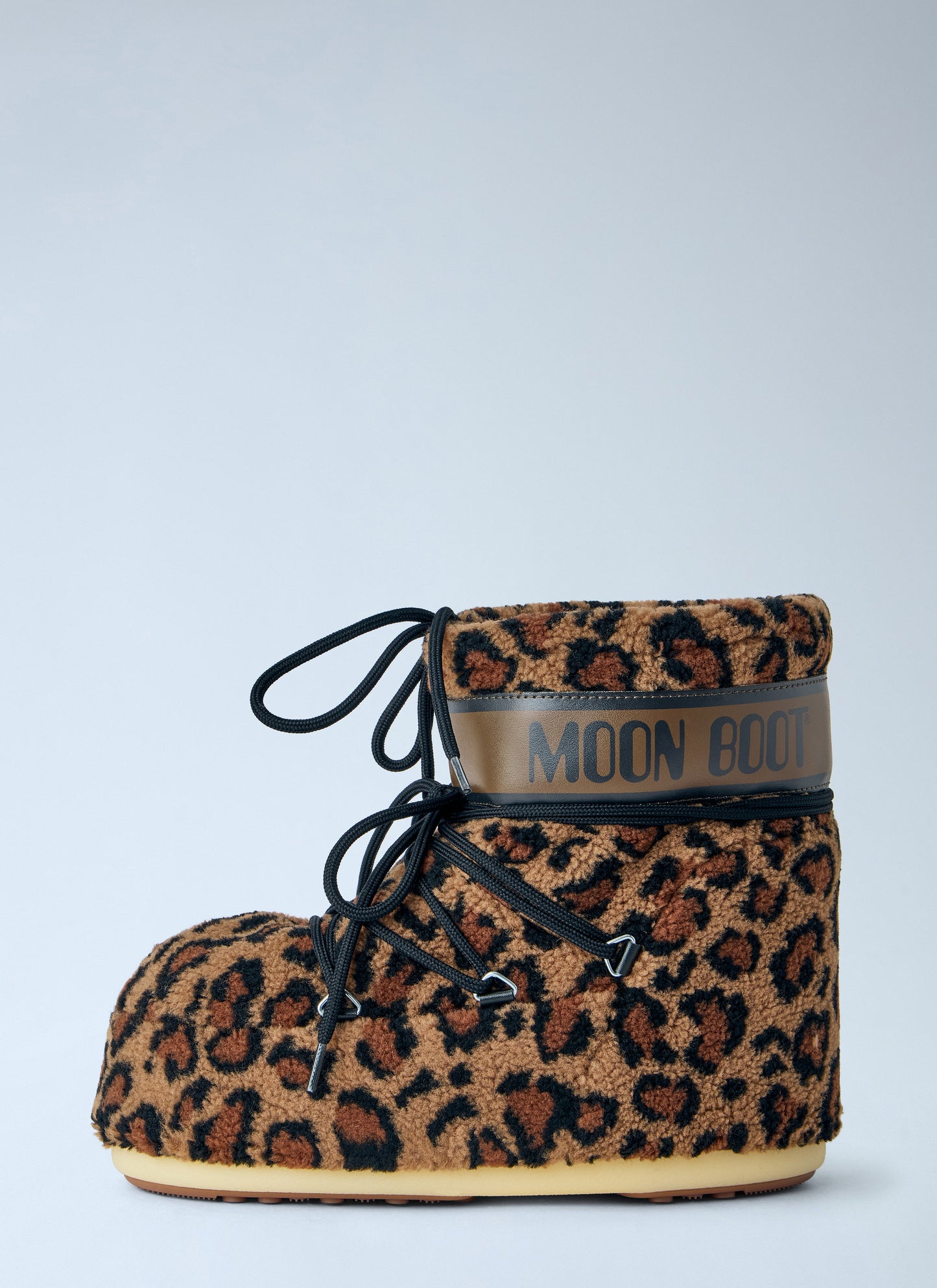 Moon Boot Women Icon Low Fleece Leopard Boots MOON BOOT