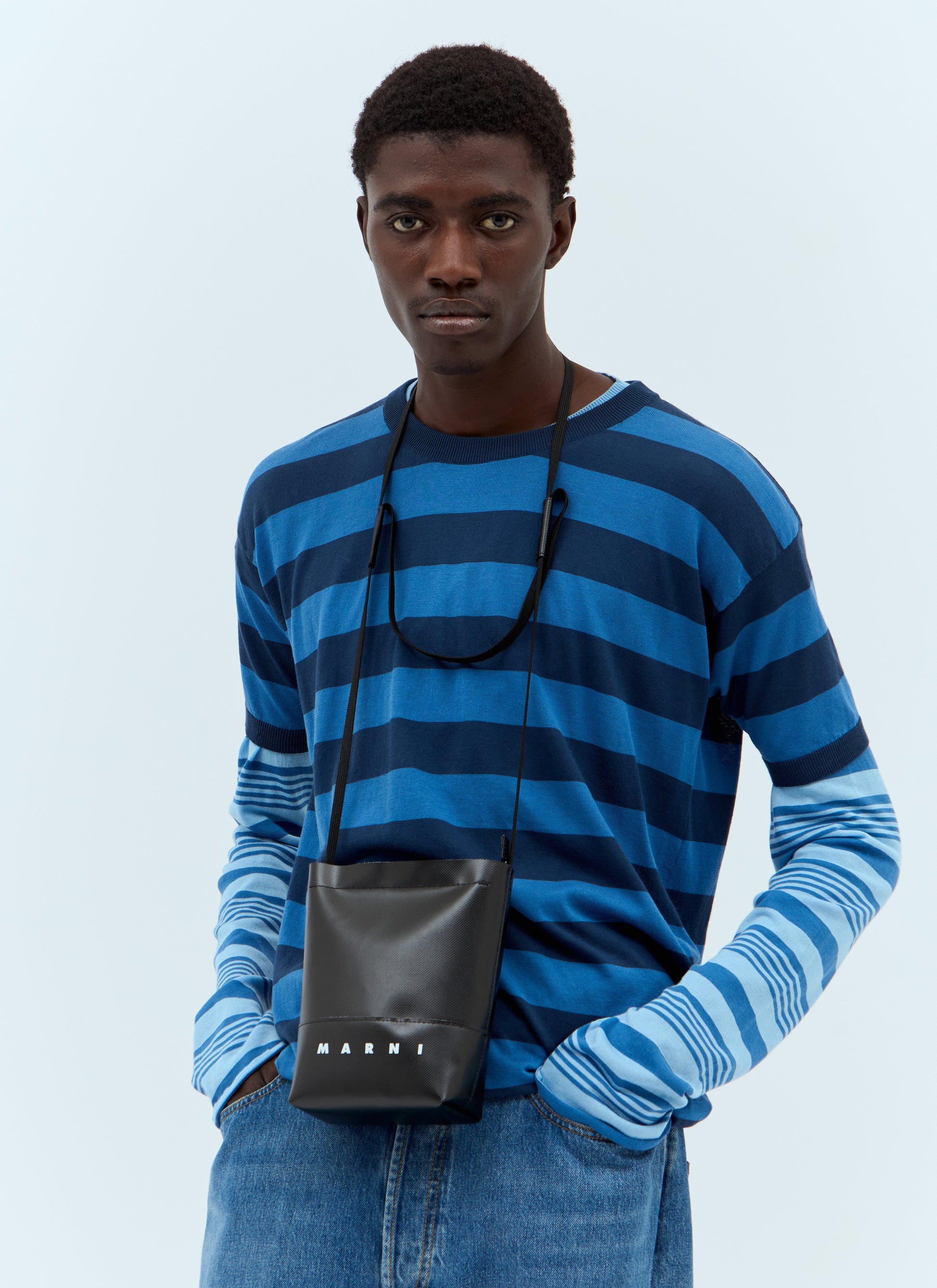 Marni Men Shoelace Strap Crossbody Bag MARNI