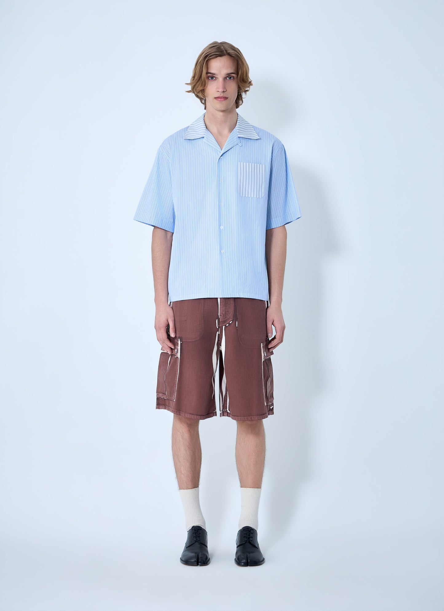 Marni Men Striped Cotton Poplin Shirt MARNI