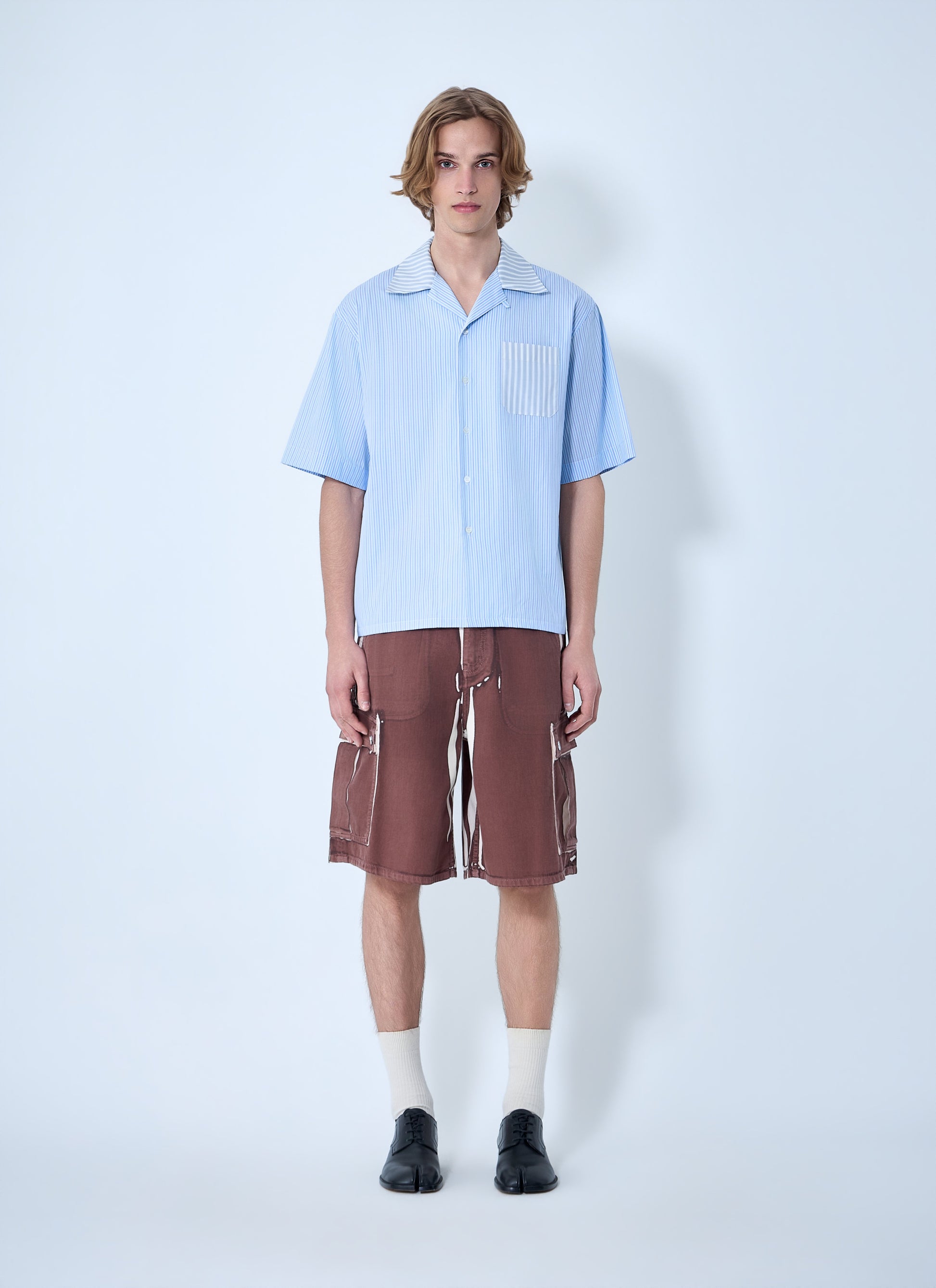 Marni Men Striped Cotton Poplin Shirt MARNI