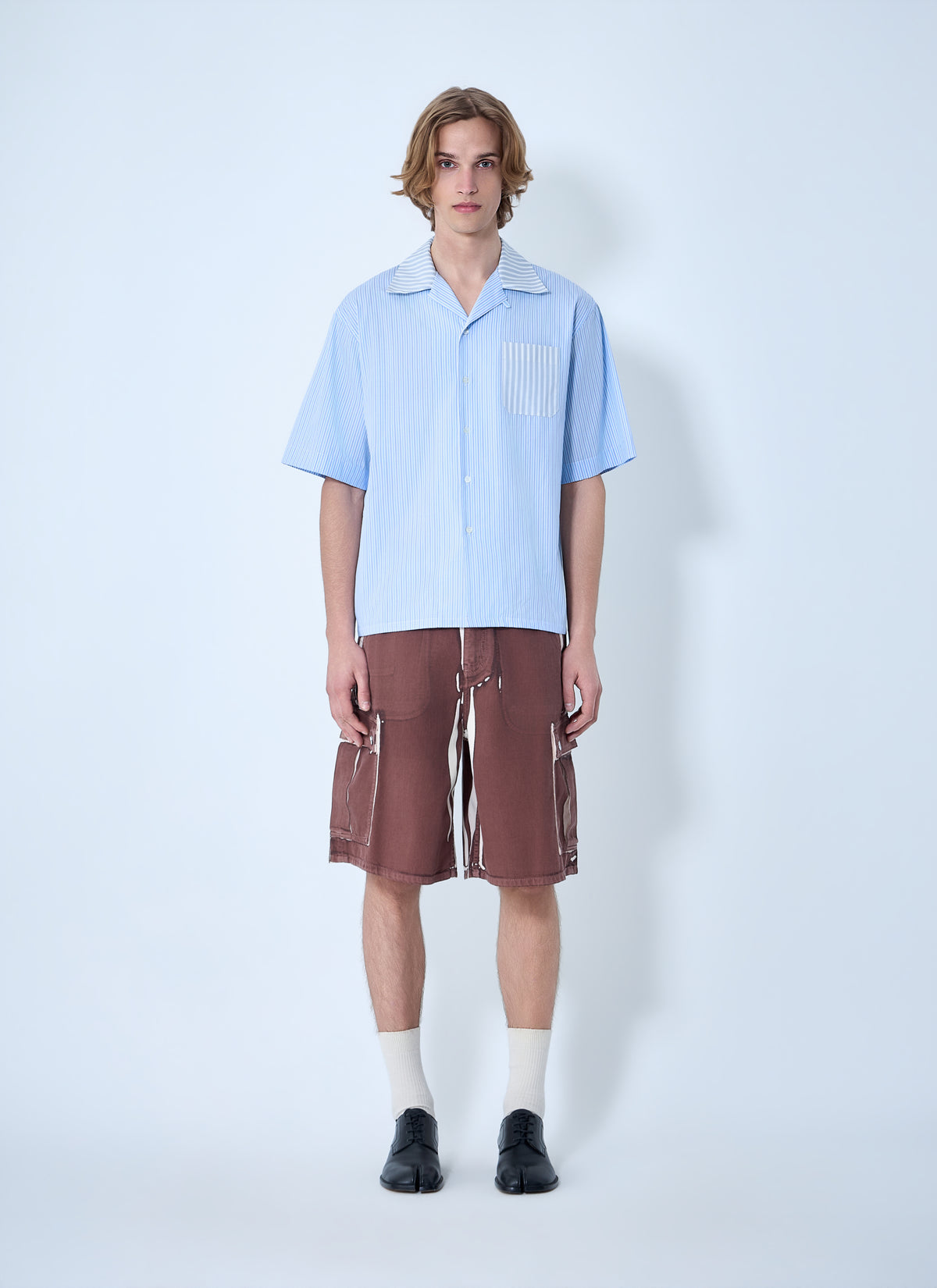 Marni Men Striped Cotton Poplin Shirt MARNI