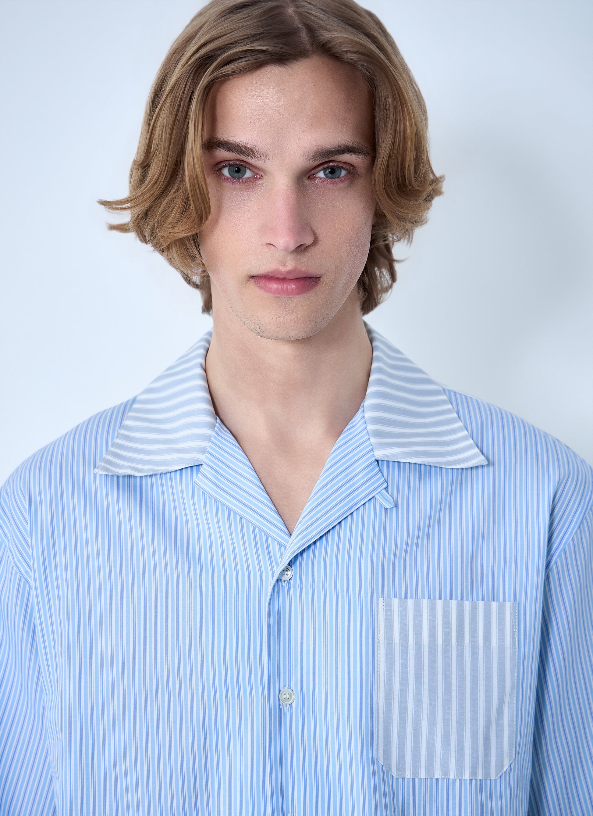 Marni Men Striped Cotton Poplin Shirt MARNI