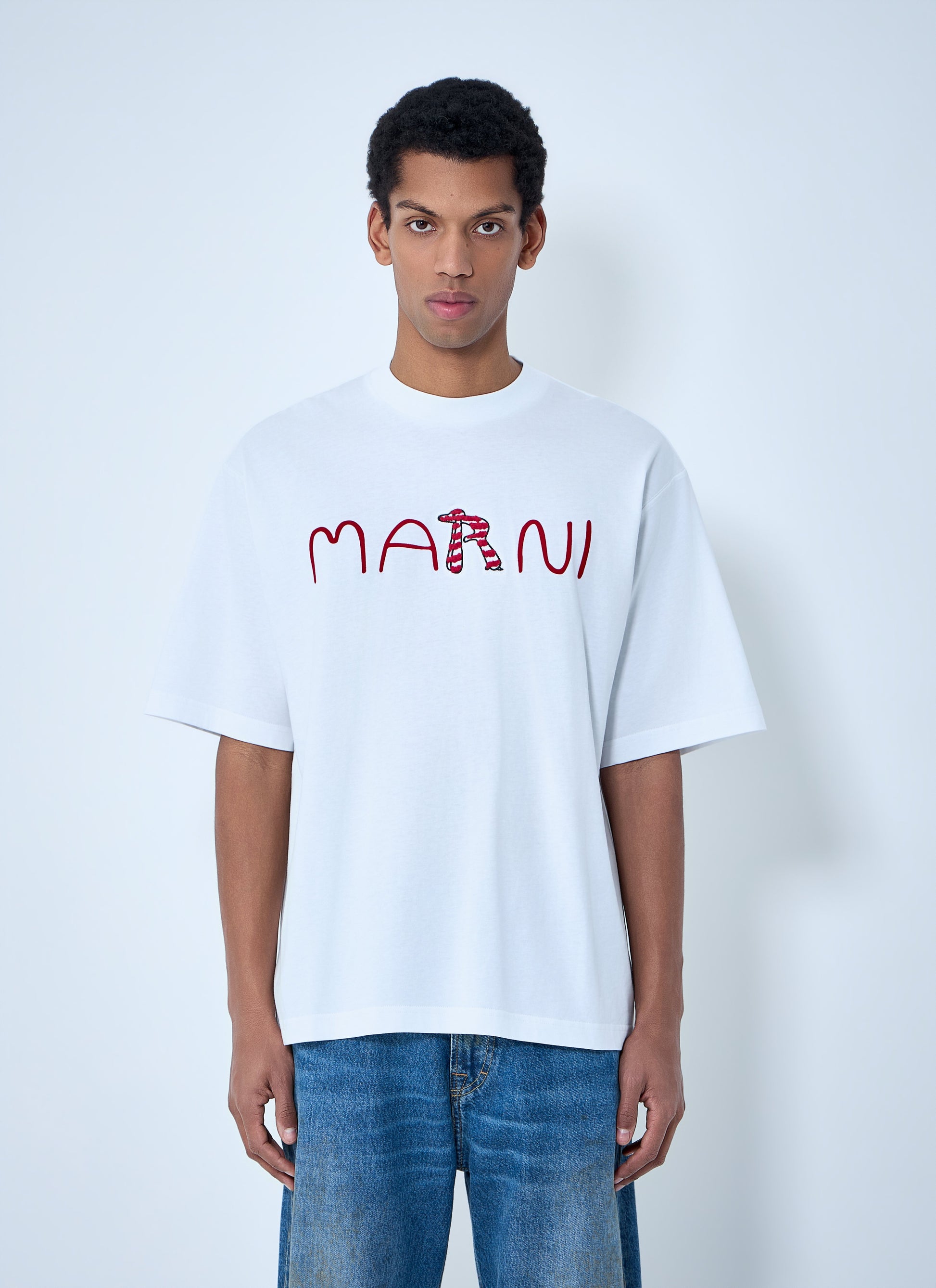 Marni Men Logo Motif T-Shirt MARNI