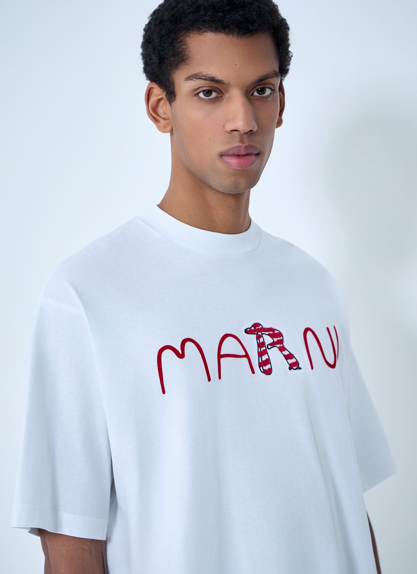Marni Men Logo Motif T-Shirt MARNI