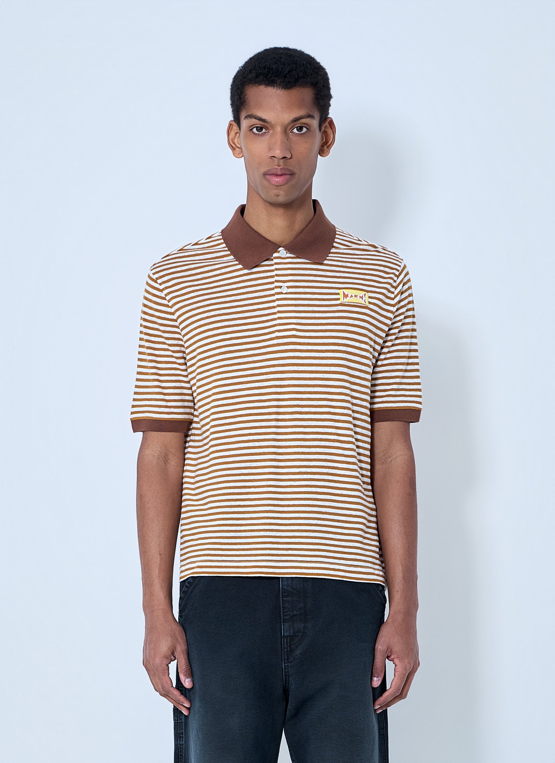 Marni Men Striped Polo Shirt MARNI