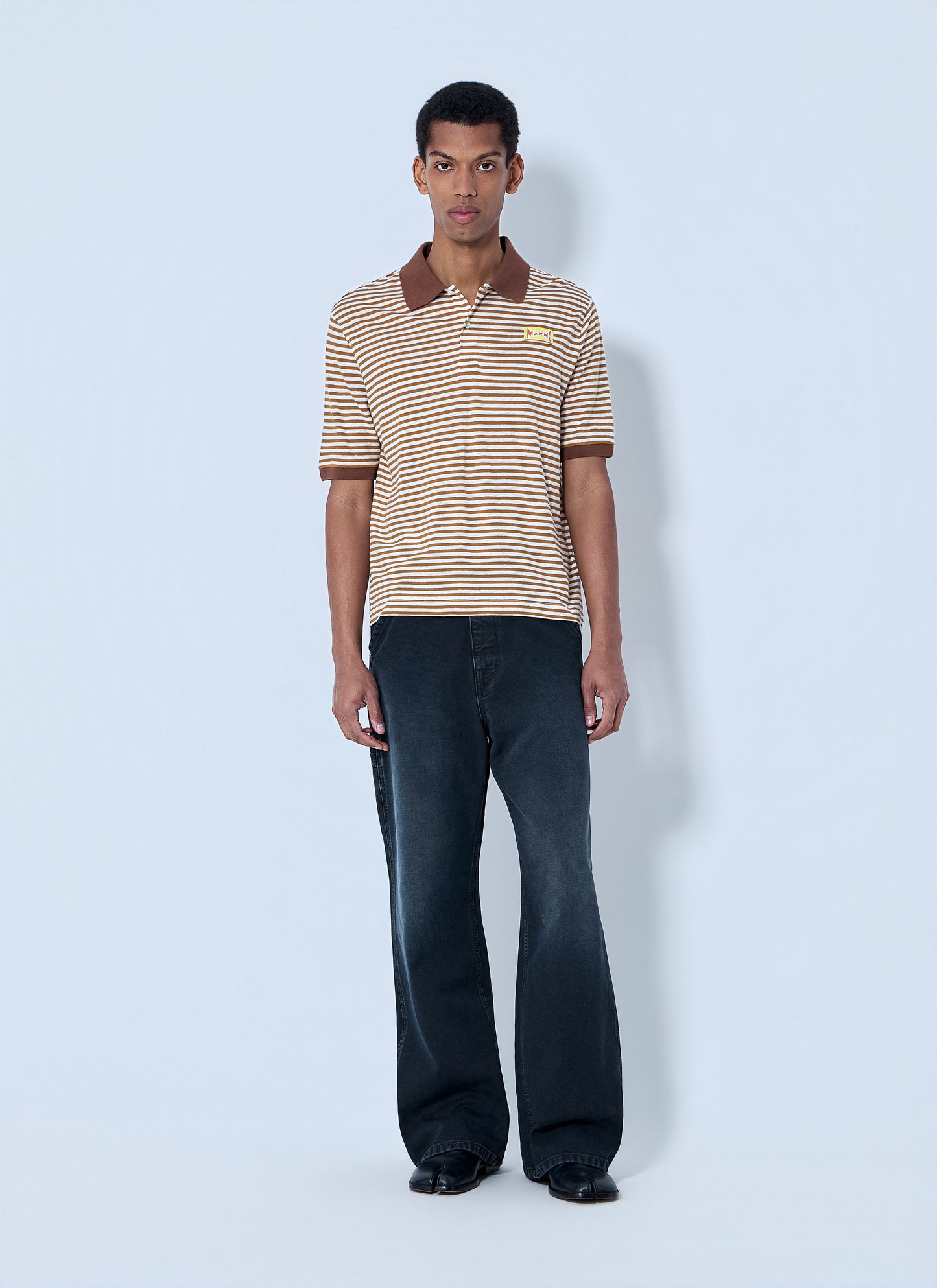 Marni Men Striped Polo Shirt MARNI