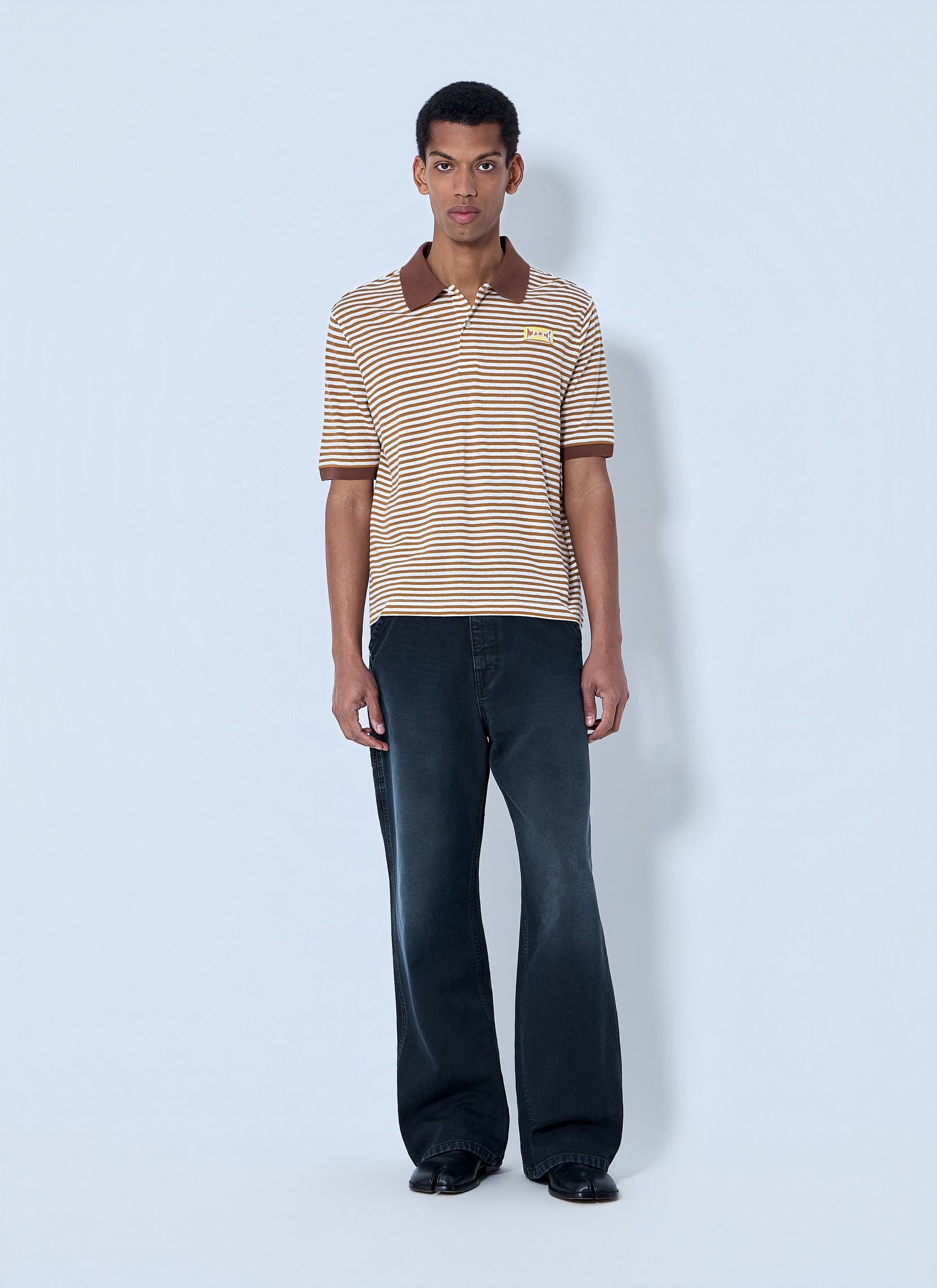 Marni Men Striped Polo Shirt MARNI