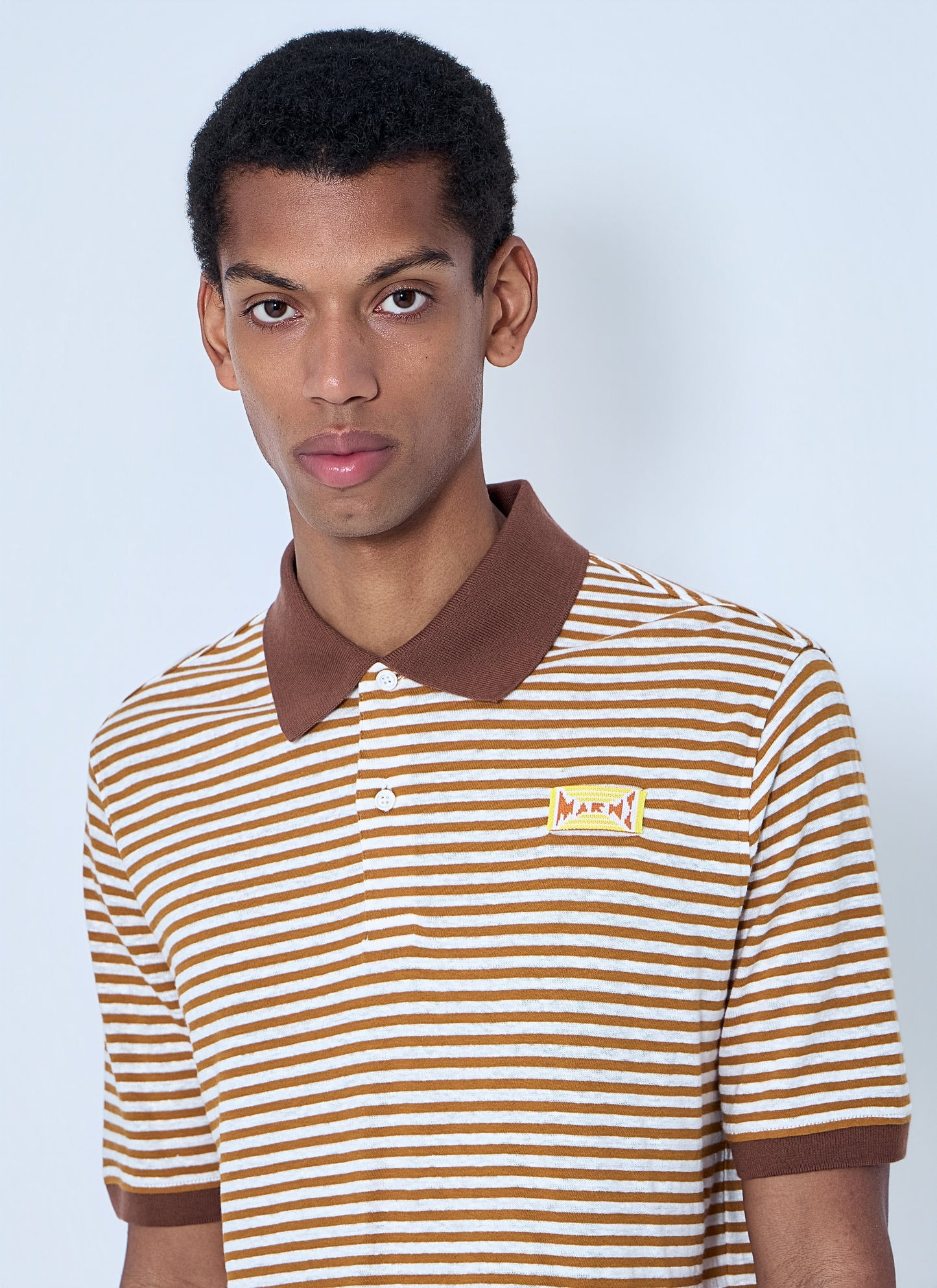 Marni Men Striped Polo Shirt MARNI