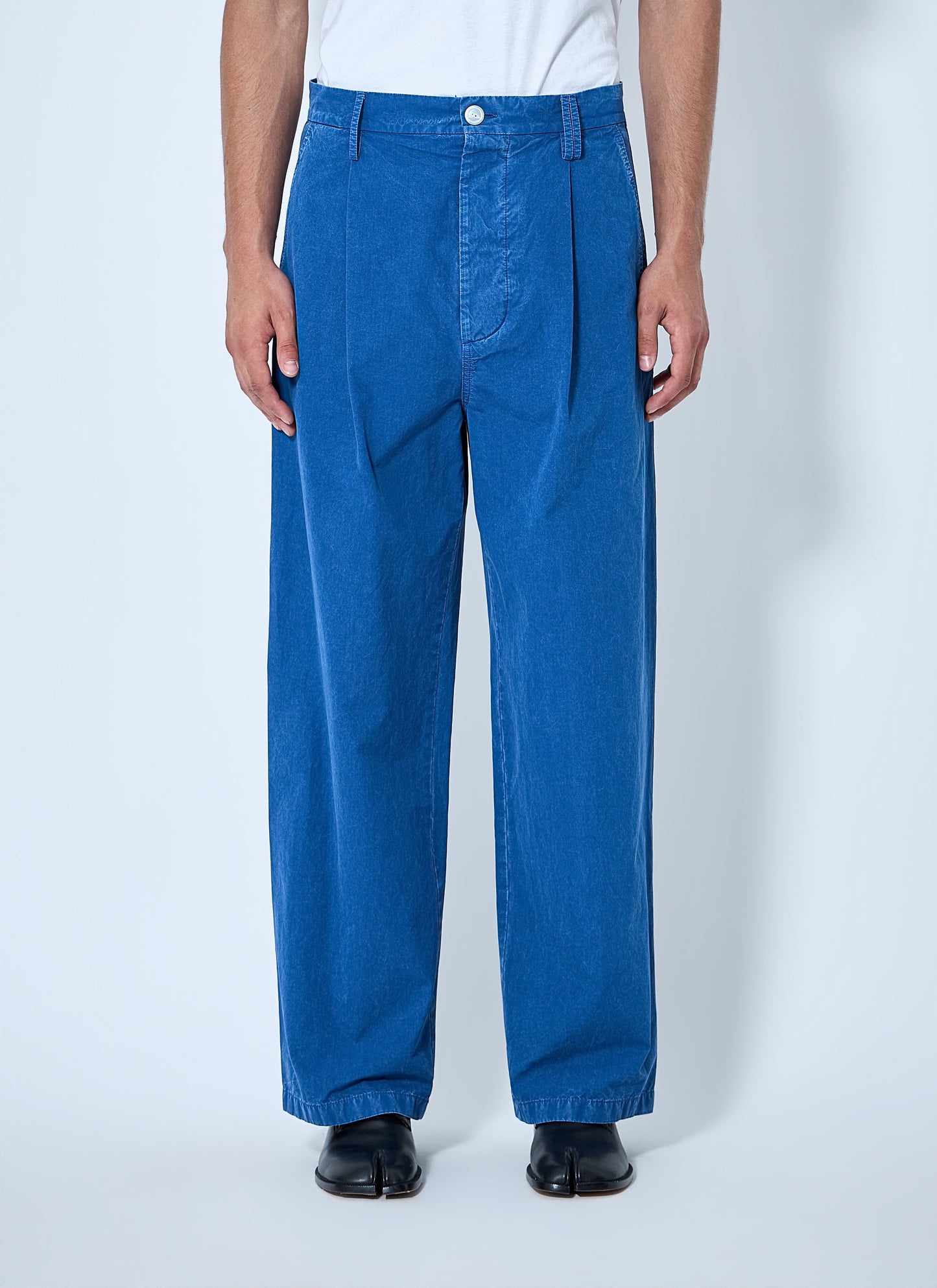Marni Men Pleated Wide-Leg Trousers