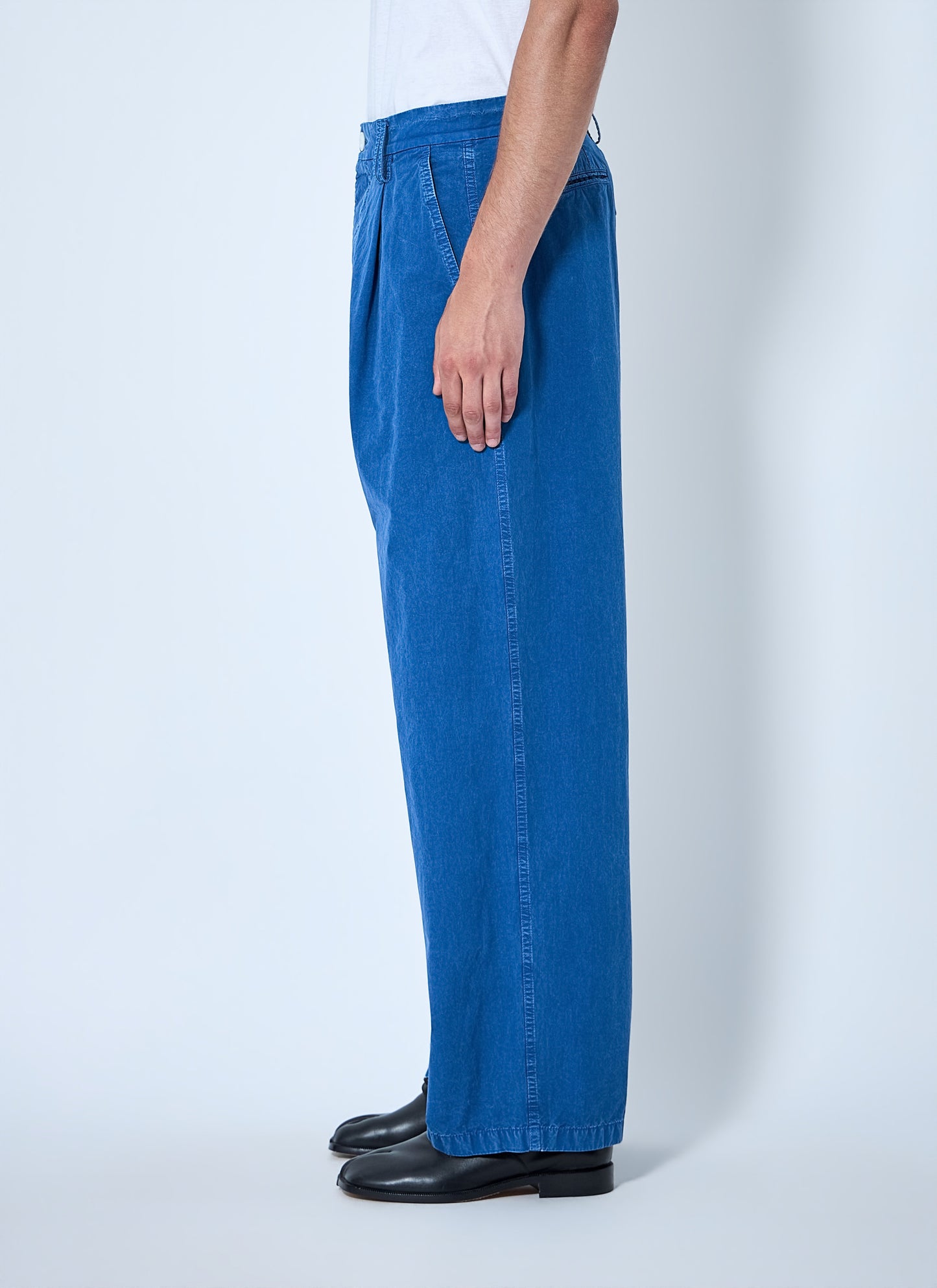 Marni Men Pleated Wide-Leg Trousers