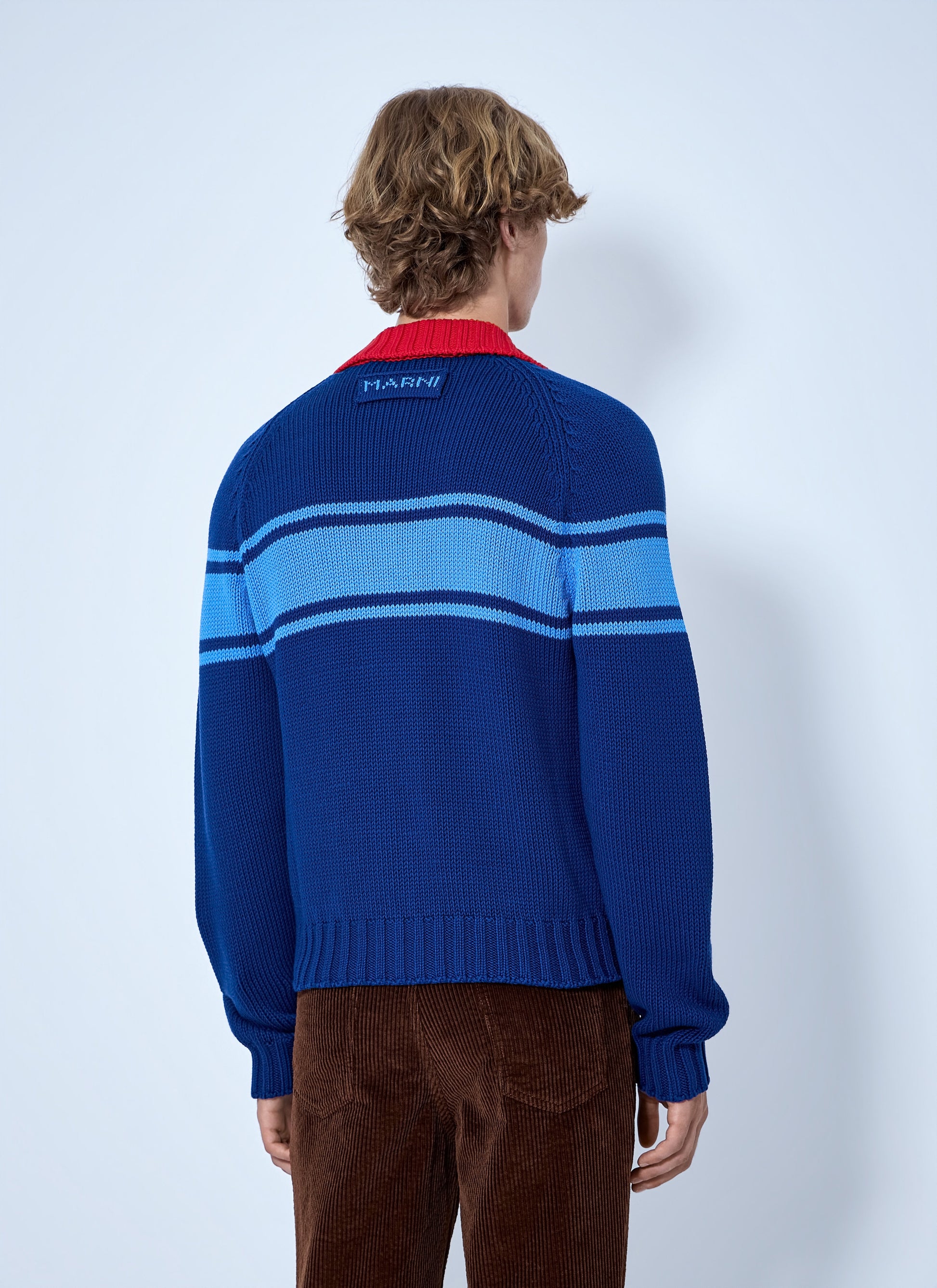 Marni Men Zip-Up Knit Cardigan MARNI