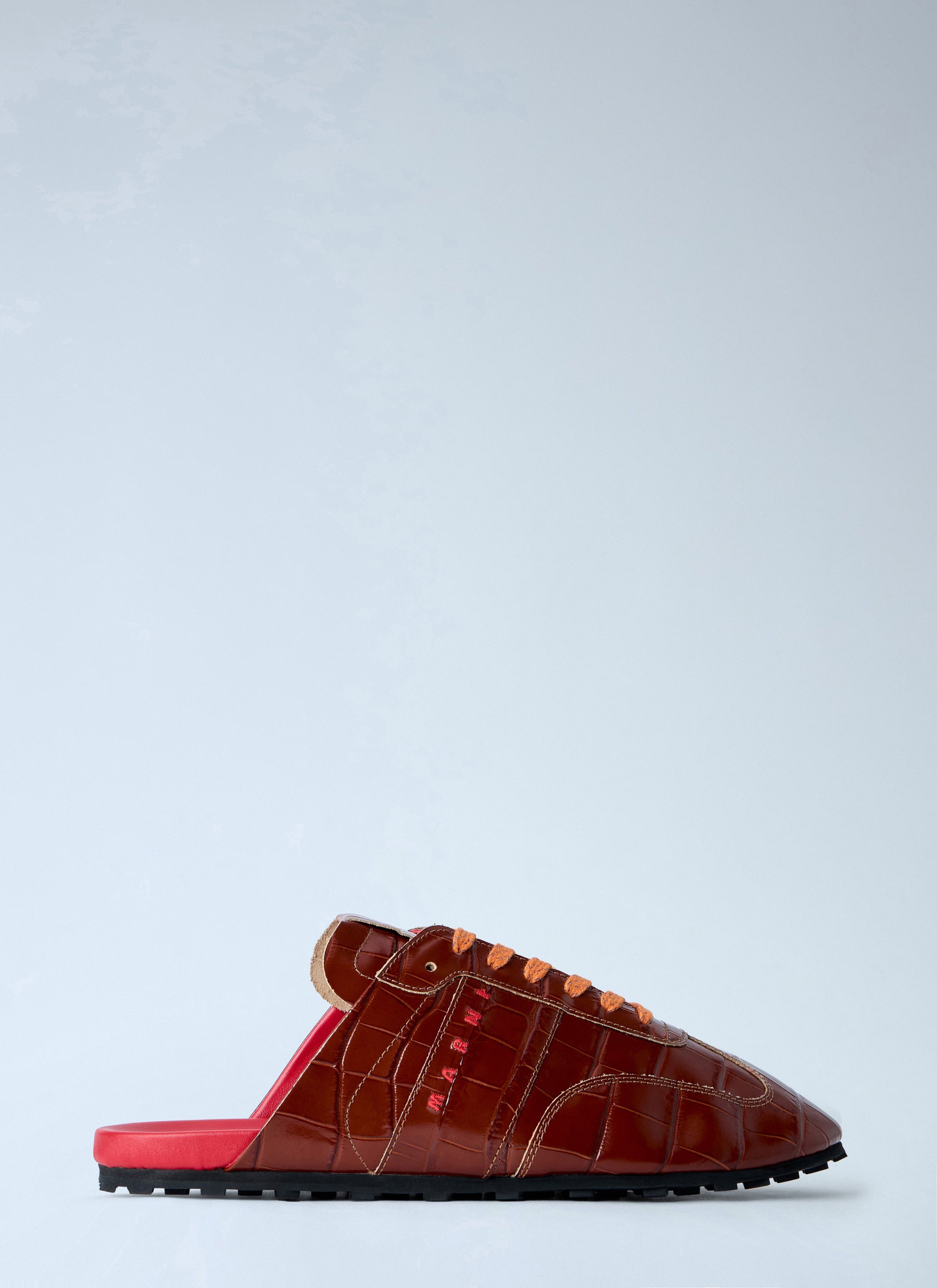 Marni Men Laced Leather Mules MARNI