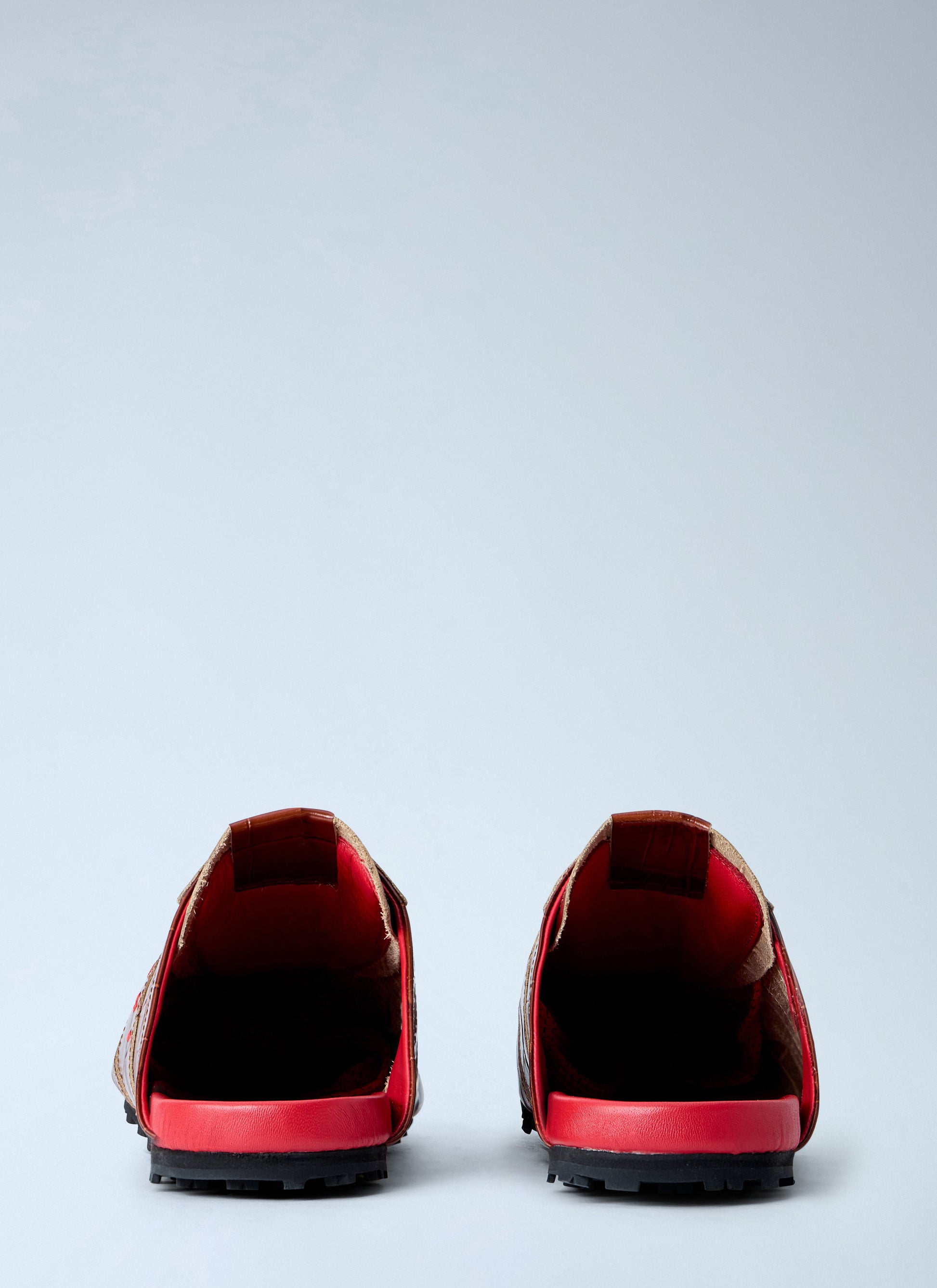 Marni Men Laced Leather Mules MARNI