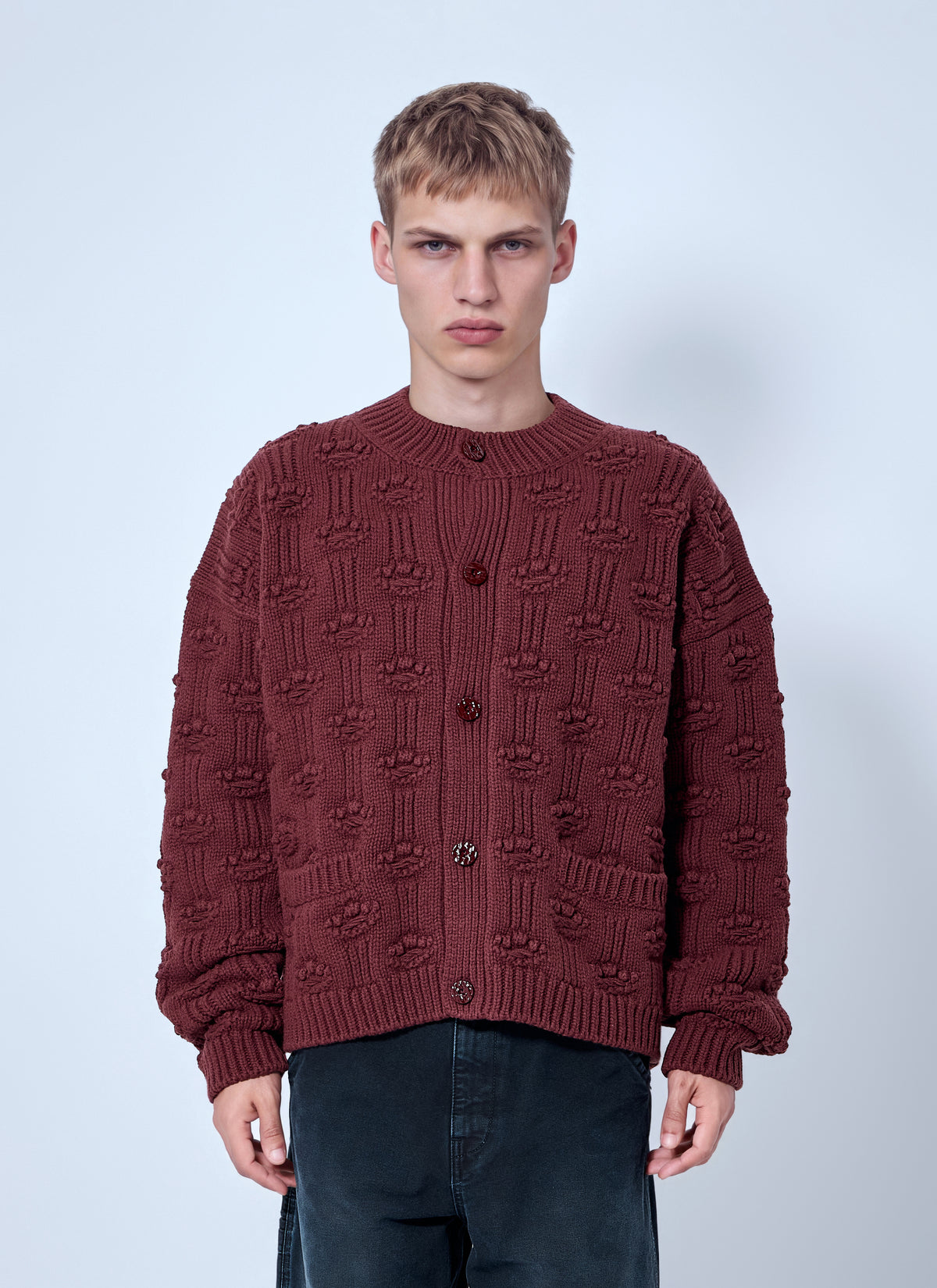 Marni Men Textured Knit Cardigan MARNI