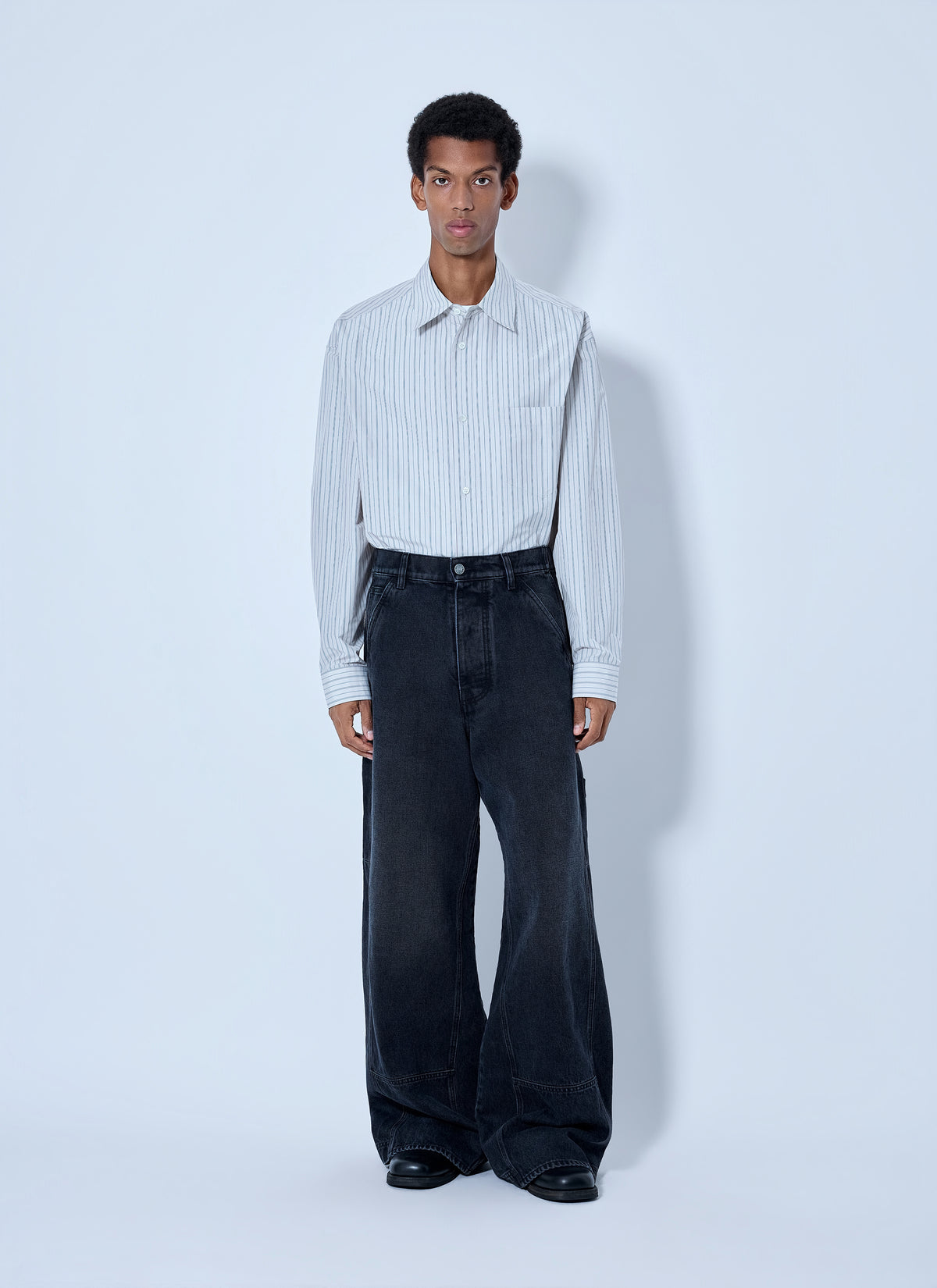 Marni Men Striped Cotton Poplin Shirt MARNI