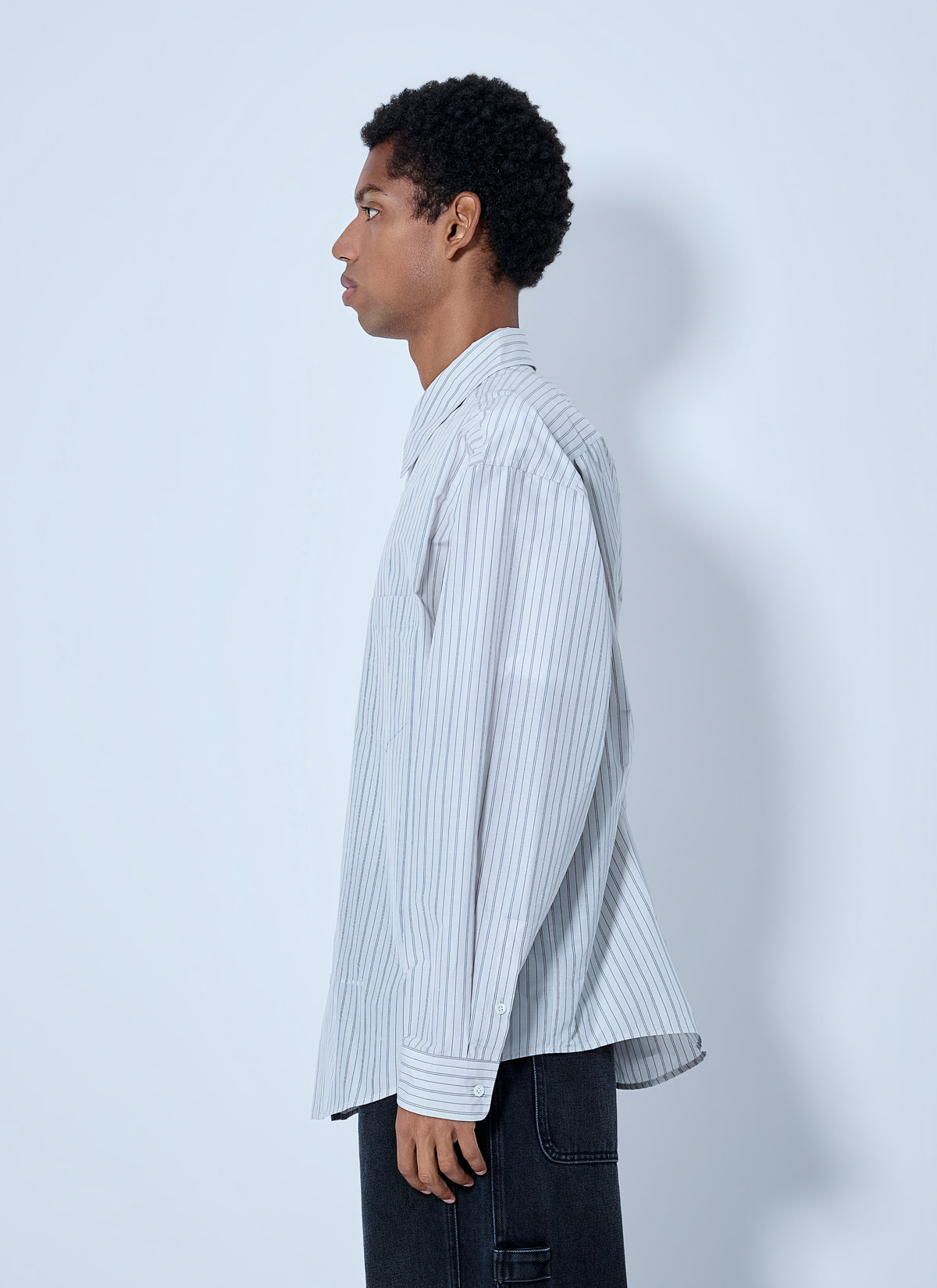 Marni Men Striped Cotton Poplin Shirt MARNI