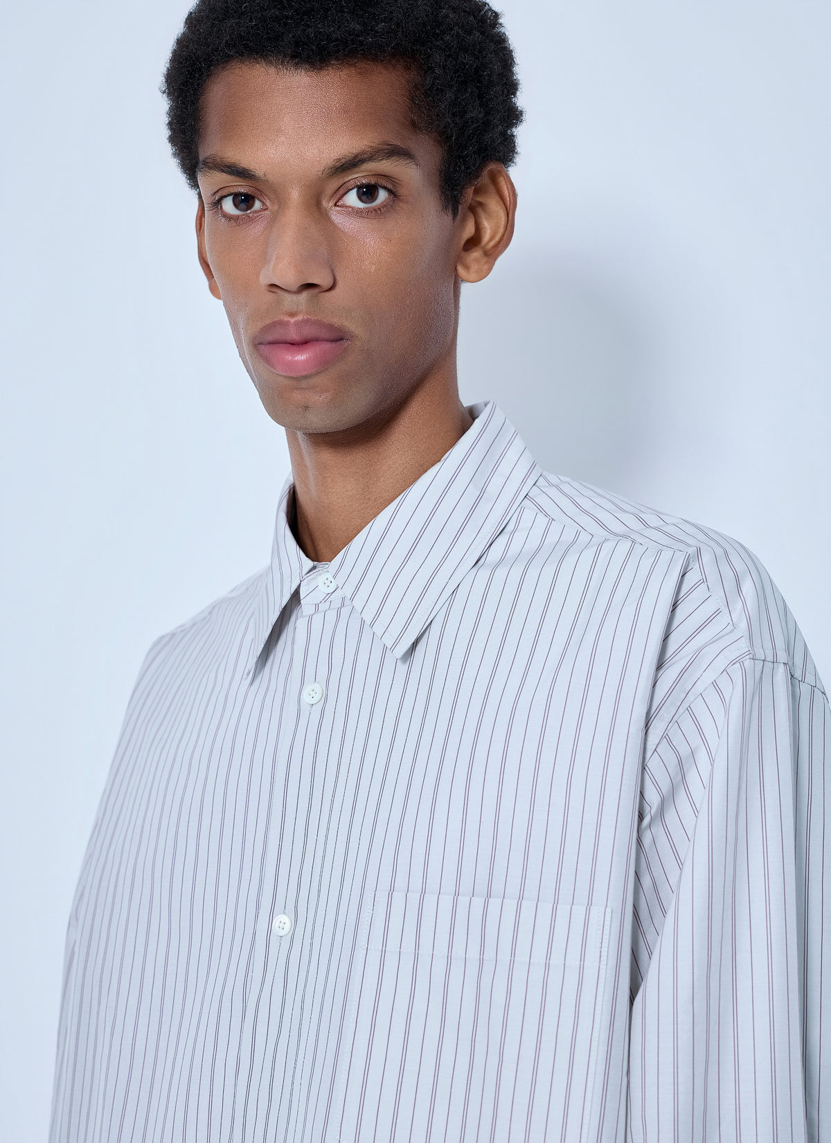 Marni Men Striped Cotton Poplin Shirt MARNI