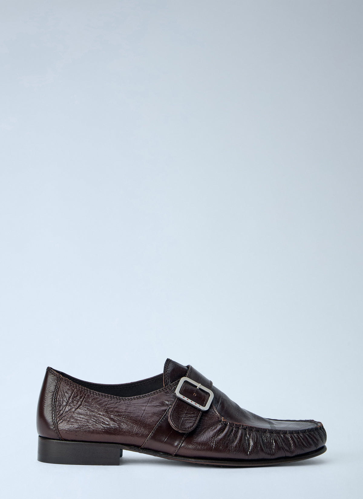 Marni Men Buckle Detail Leather Loafers MARNI