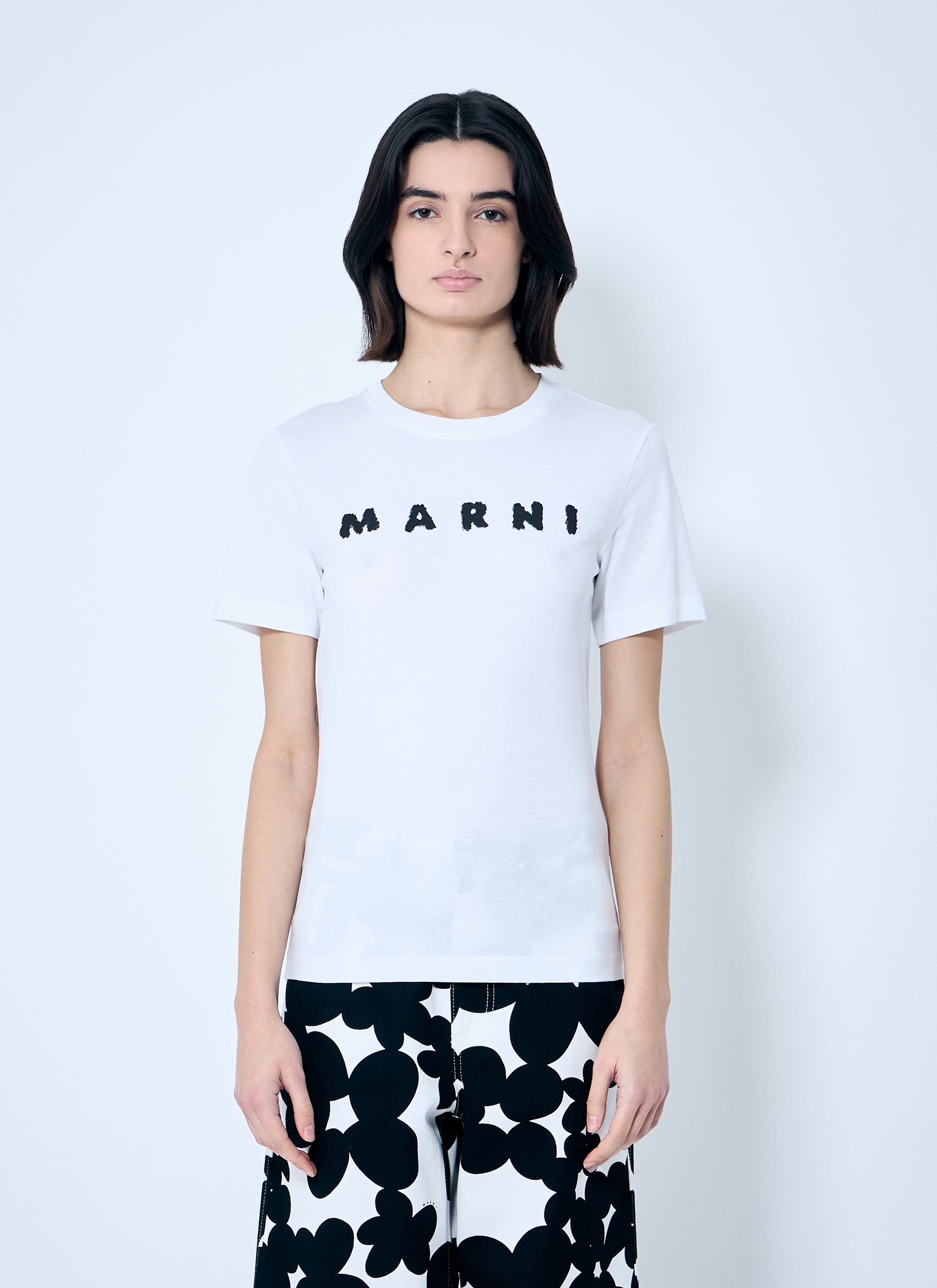 Marni Women Logo Motif T-Shirt MARNI