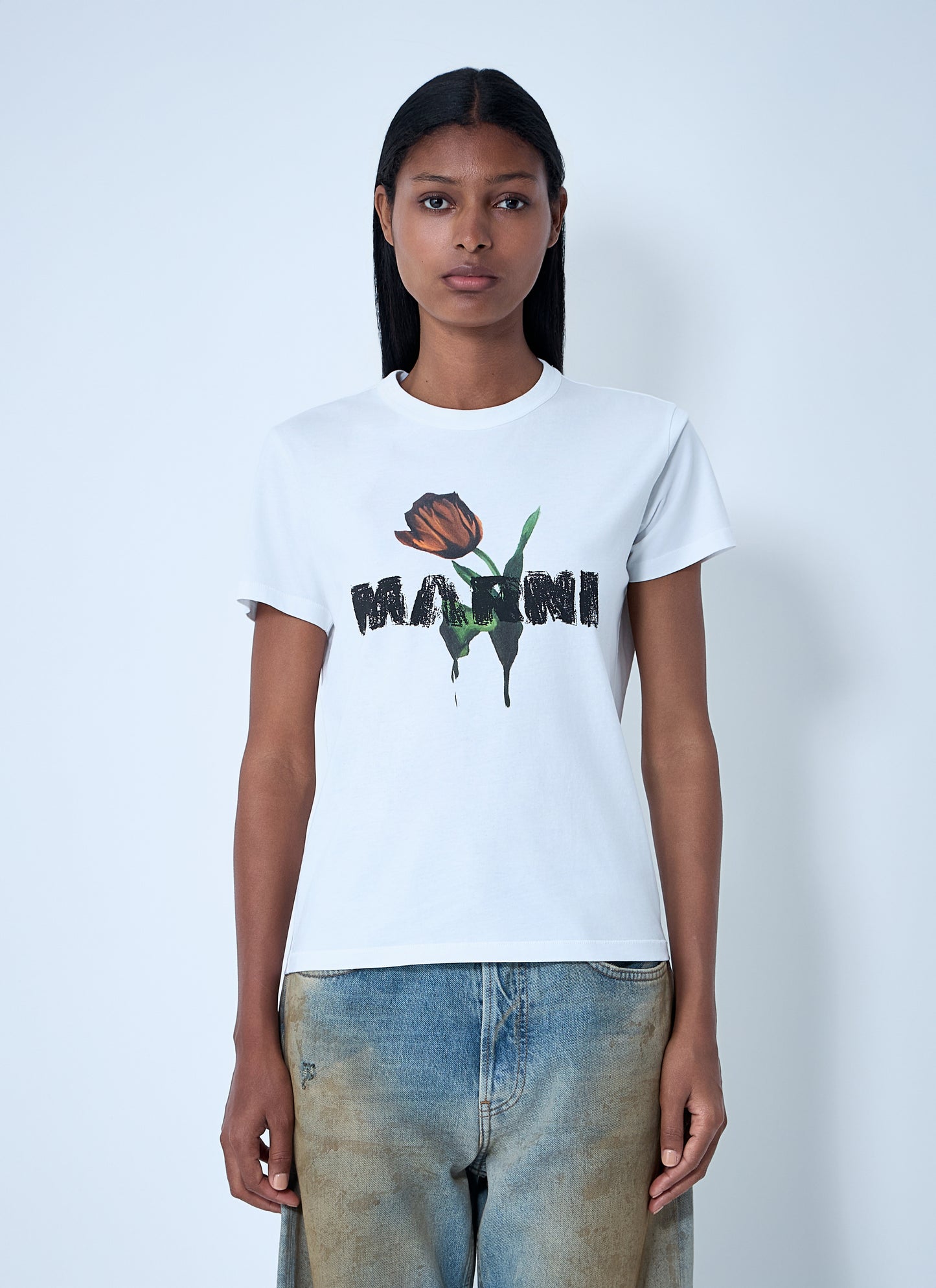 Marni Women Logo Motif T-Shirt MARNI