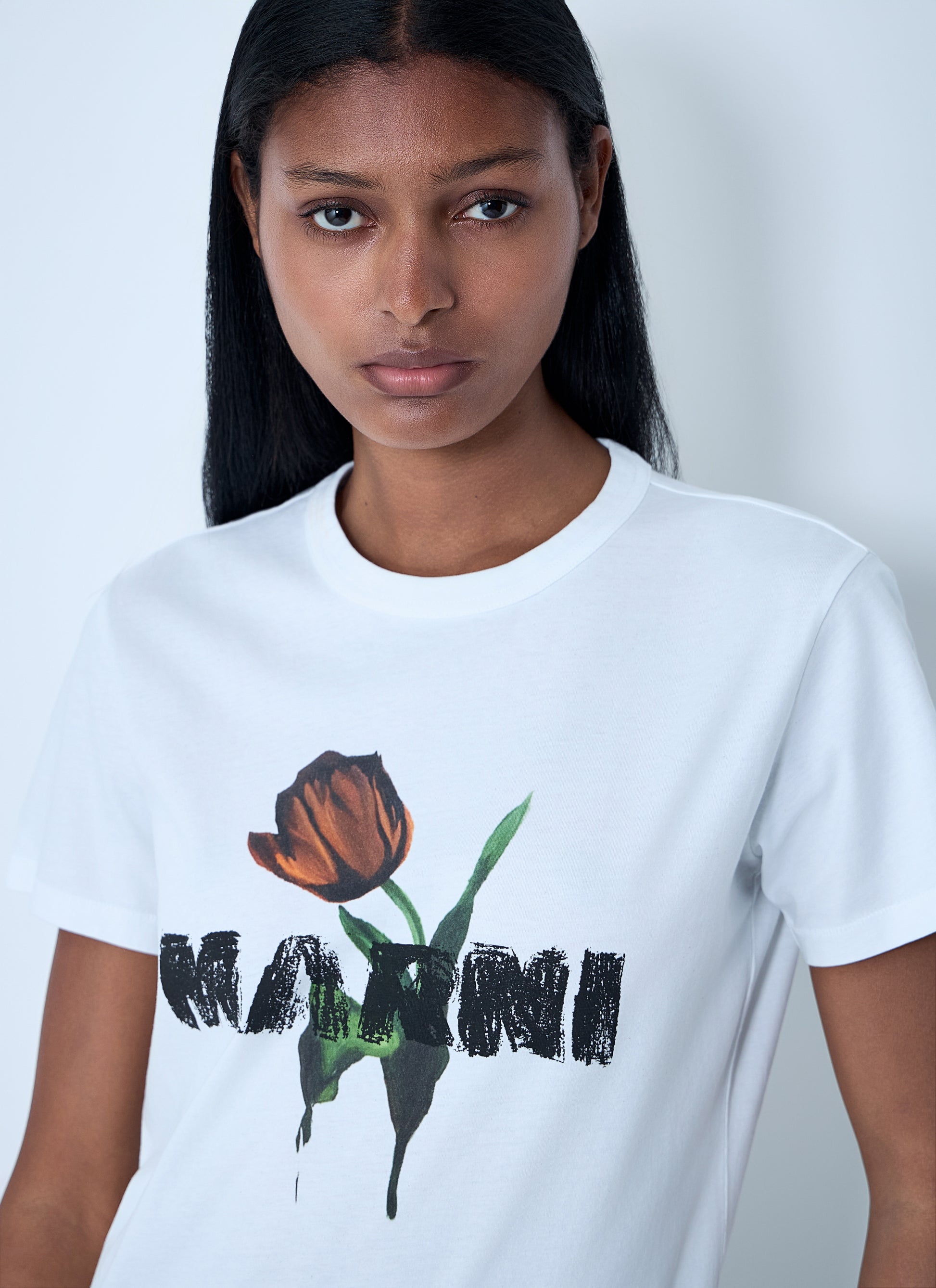 Marni Women Logo Motif T-Shirt MARNI