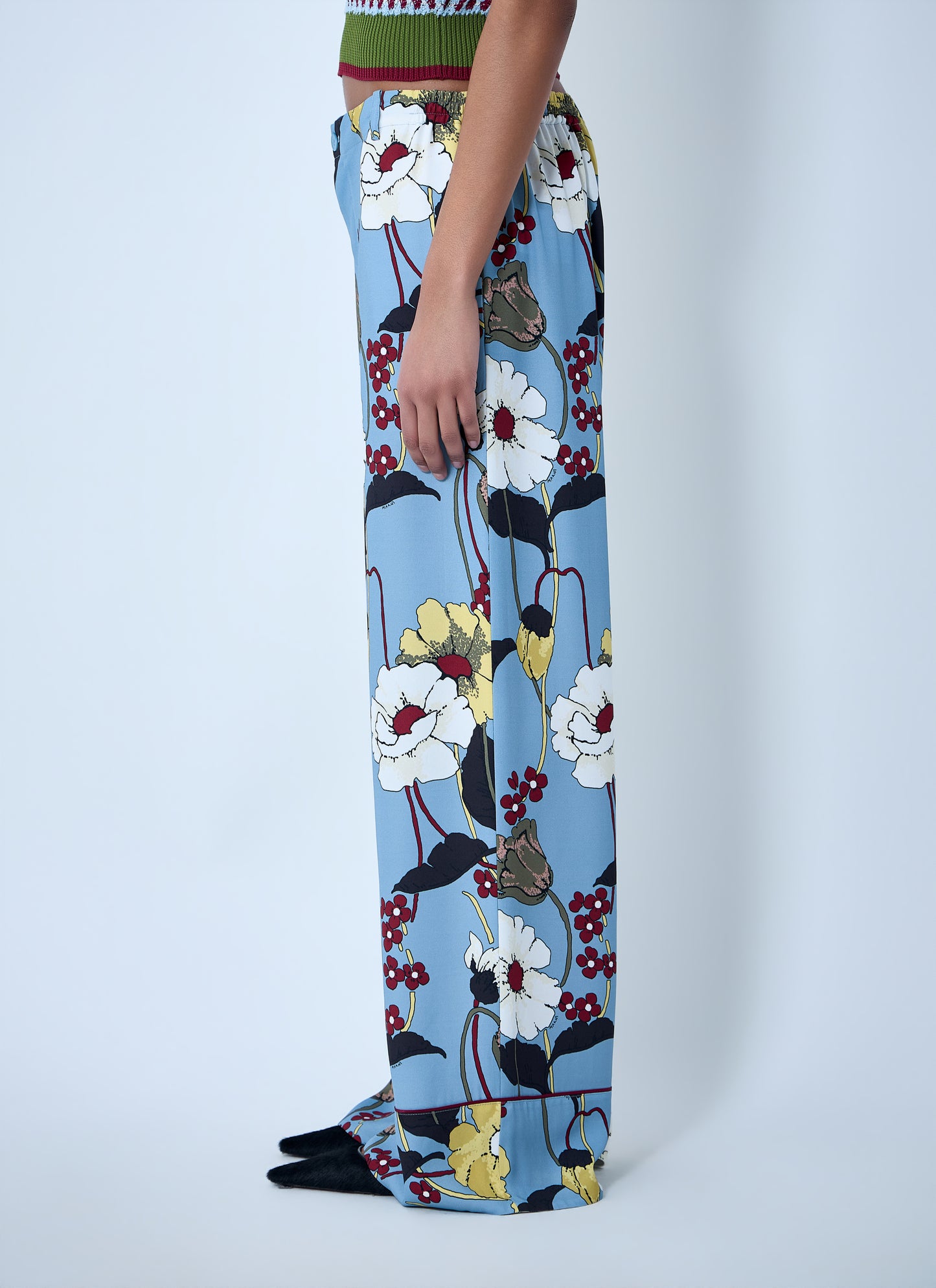 Marni Women Wide-Leg Floral Trousers MARNI