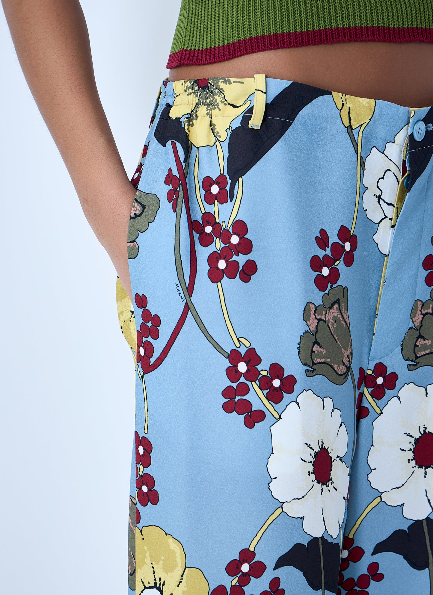 Marni Women Wide-Leg Floral Trousers MARNI